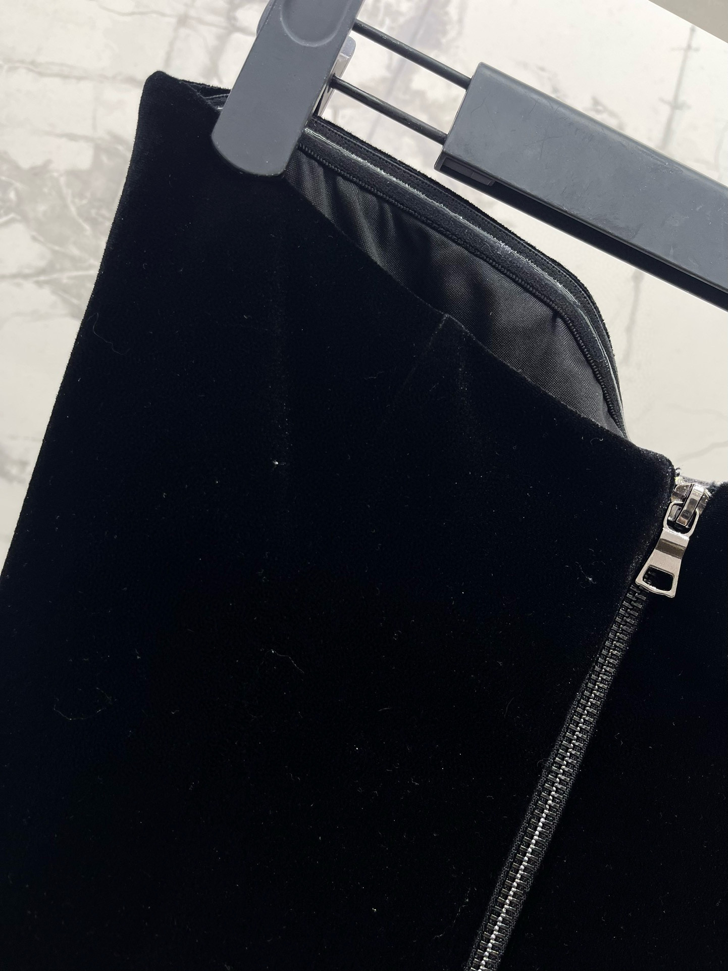 Платье женское в стиле Balmain из бархата с кристаллами