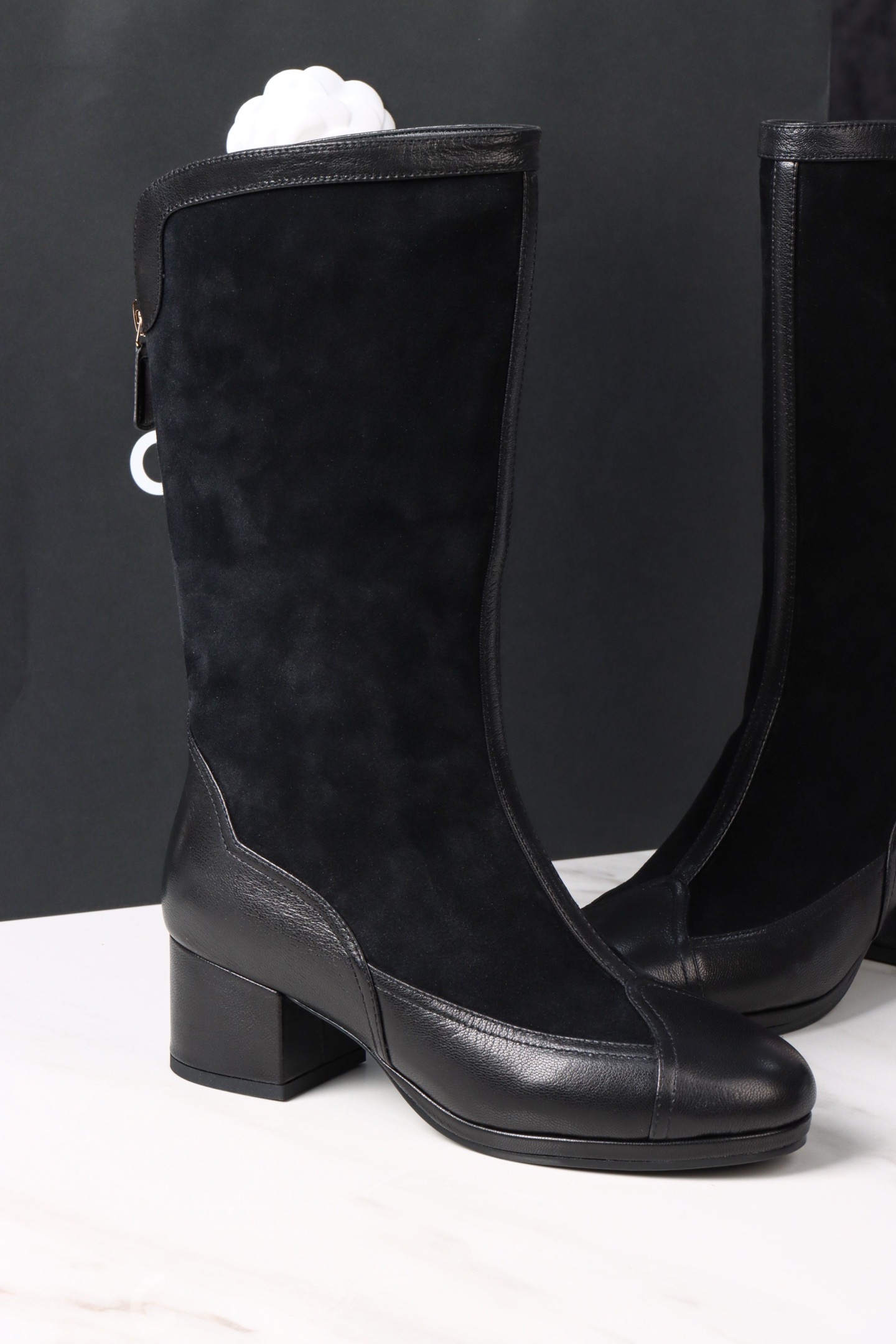Сапоги женские Chanel Riding Boots чёрного цвета