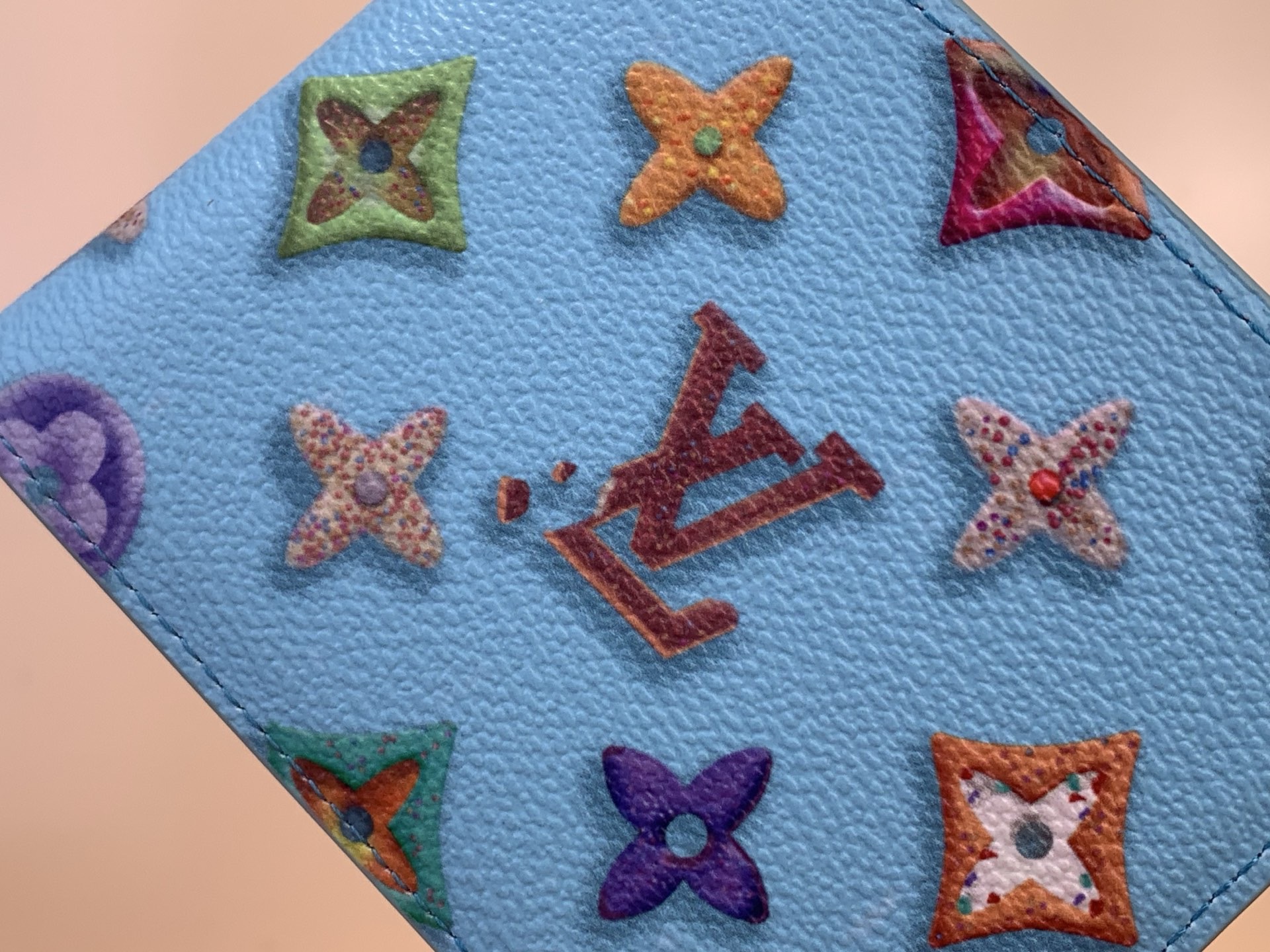 Кошелёк унисекс в стиле Louis Vuitton Slender Monogram Donuts компактный