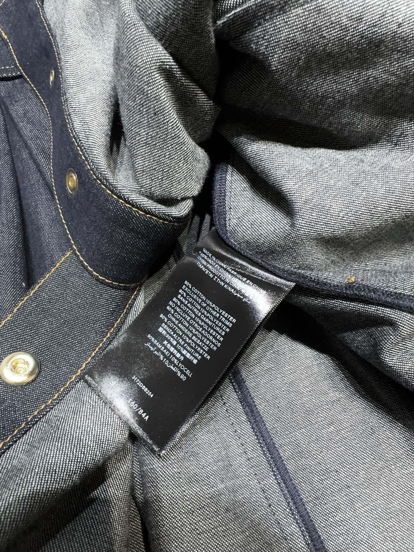 Платье женское в стиле Zimmermann  из денима тёмно-синего цвета с поясом