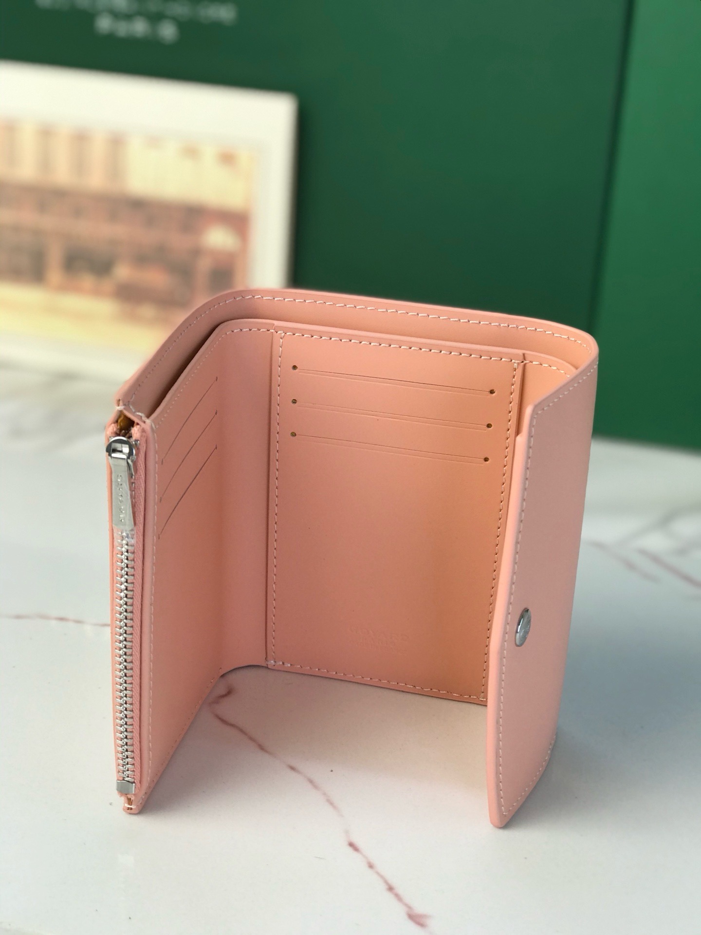Кошелёк Goyard Saint-Gabriel Multicolour розового цвета