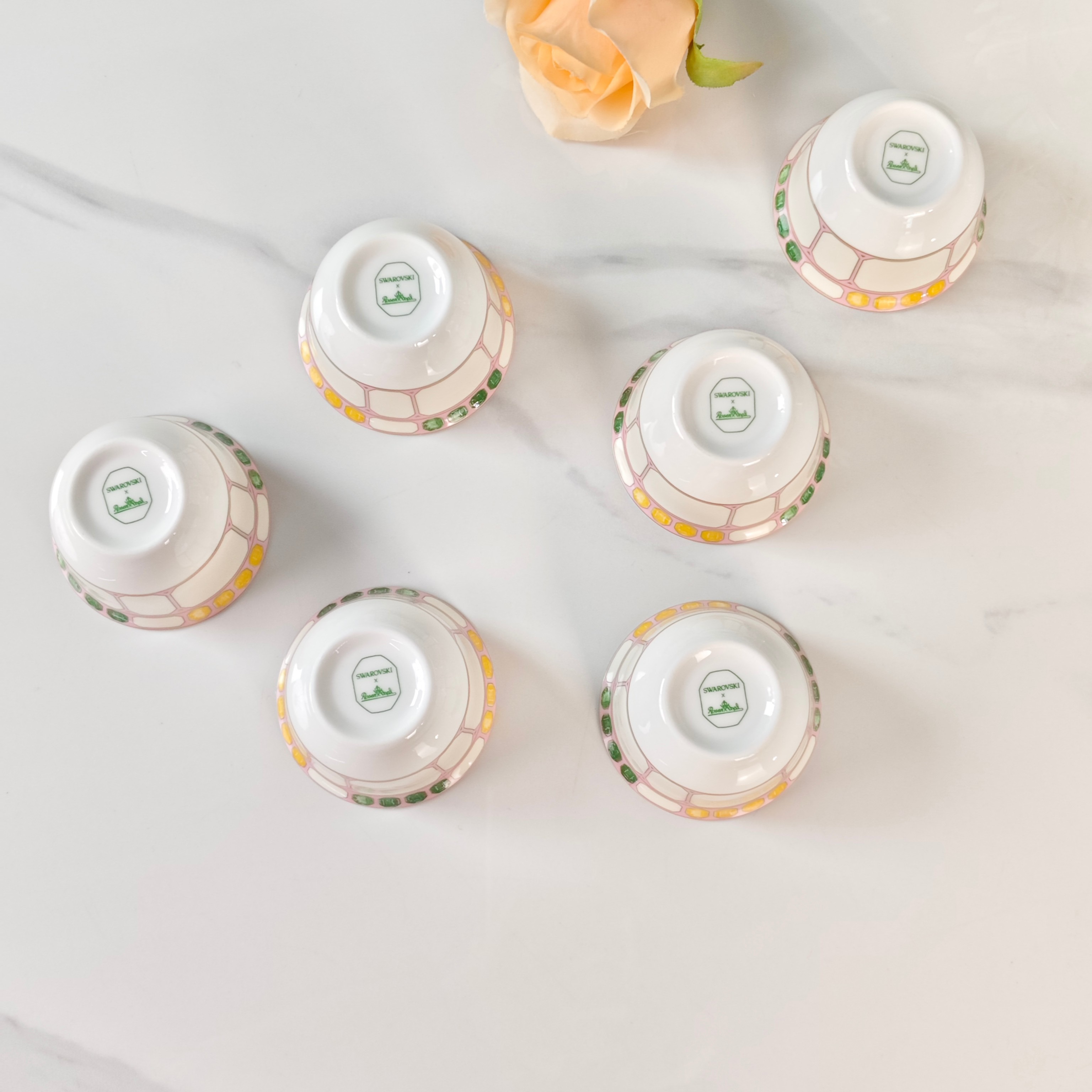 Чайный набор  в стиле Swarovski x Rosenthal из керамики