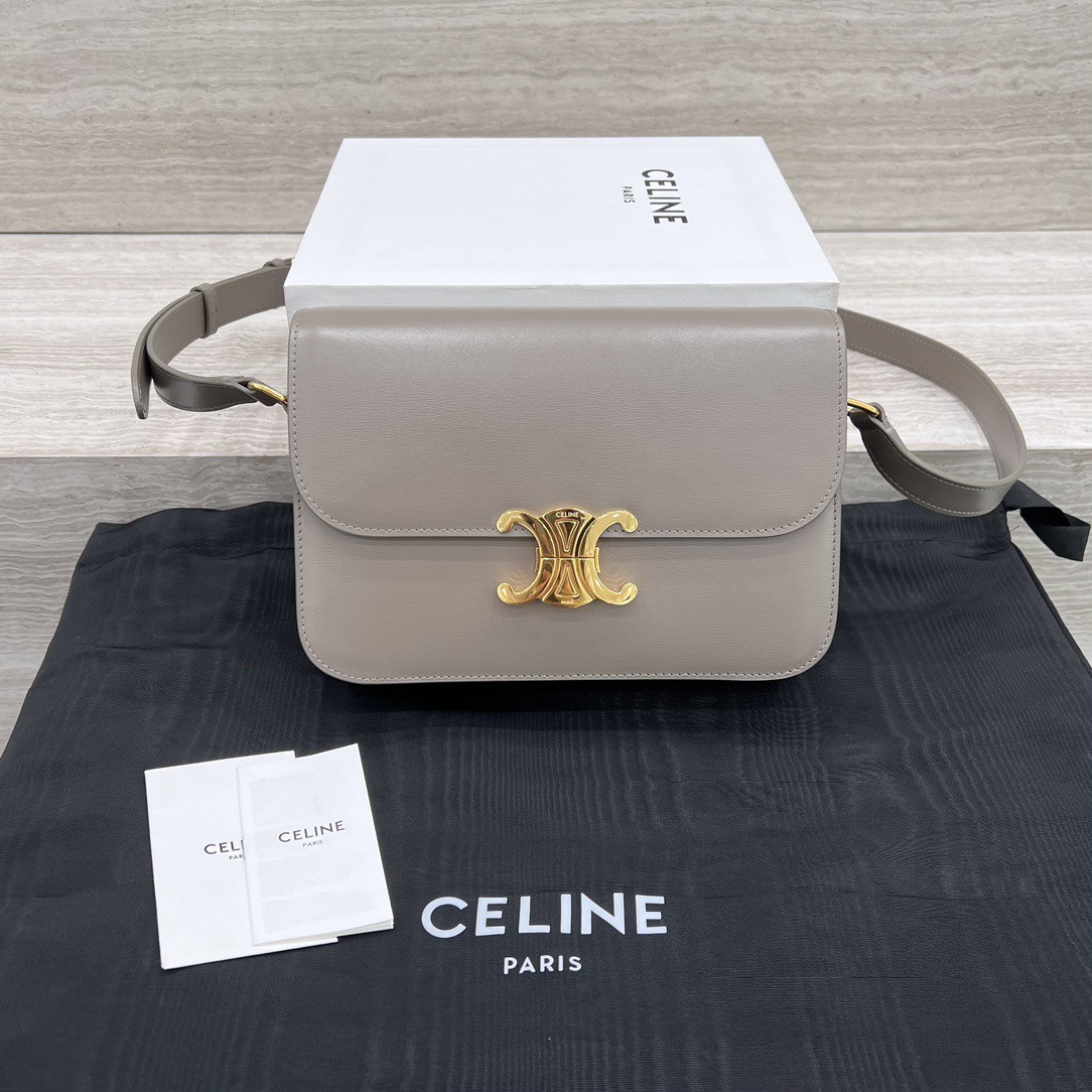 Сумка женская в стиле Celine Triomphe классическая средняя бордового цвета