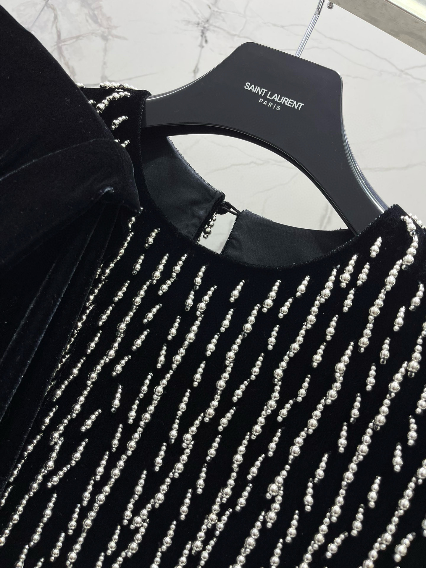 Топ женский в стиле Isabel Marant из бархата с ручной вышивкой бисером и жемчужинами