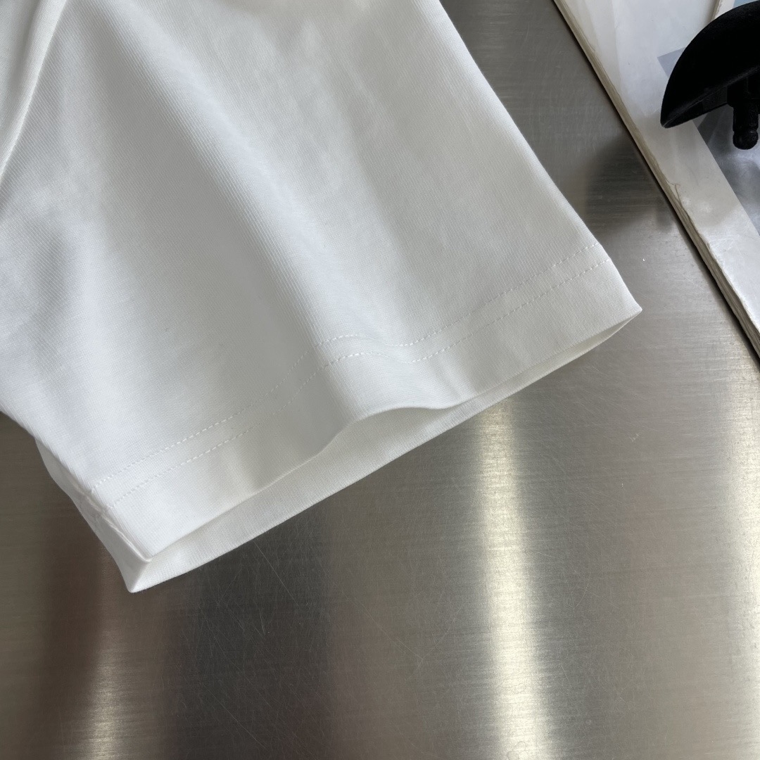 Футболка мужская в стиле Balenciaga с логотипом белого цвета