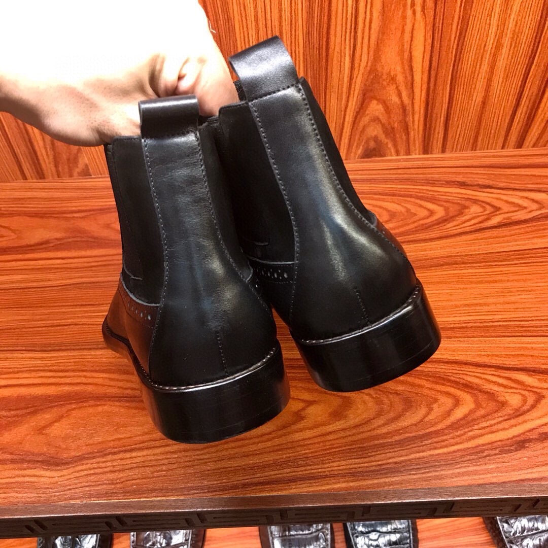 Ботинки челси мужские Louis Vuitton чёрного цвета