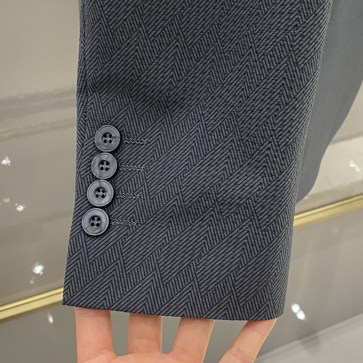 Пиджак мужской Dior серо-голубой (лёгкий, slim fit)