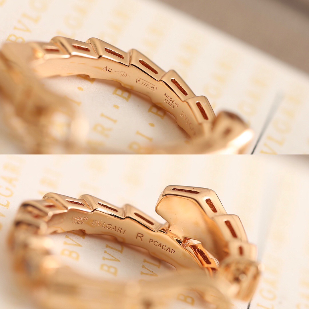 Серьги женские в стиле BVLGARI Serpenti