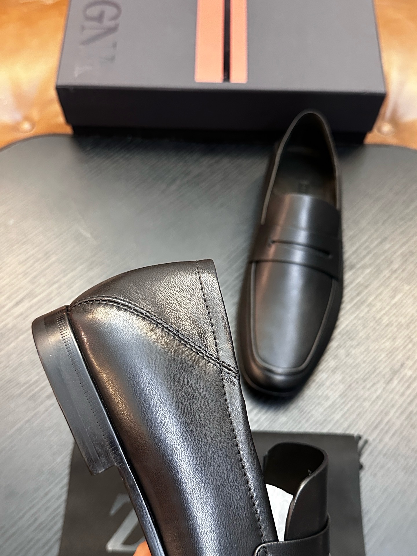 Лоферы мужские Zegna чёрного цвета
