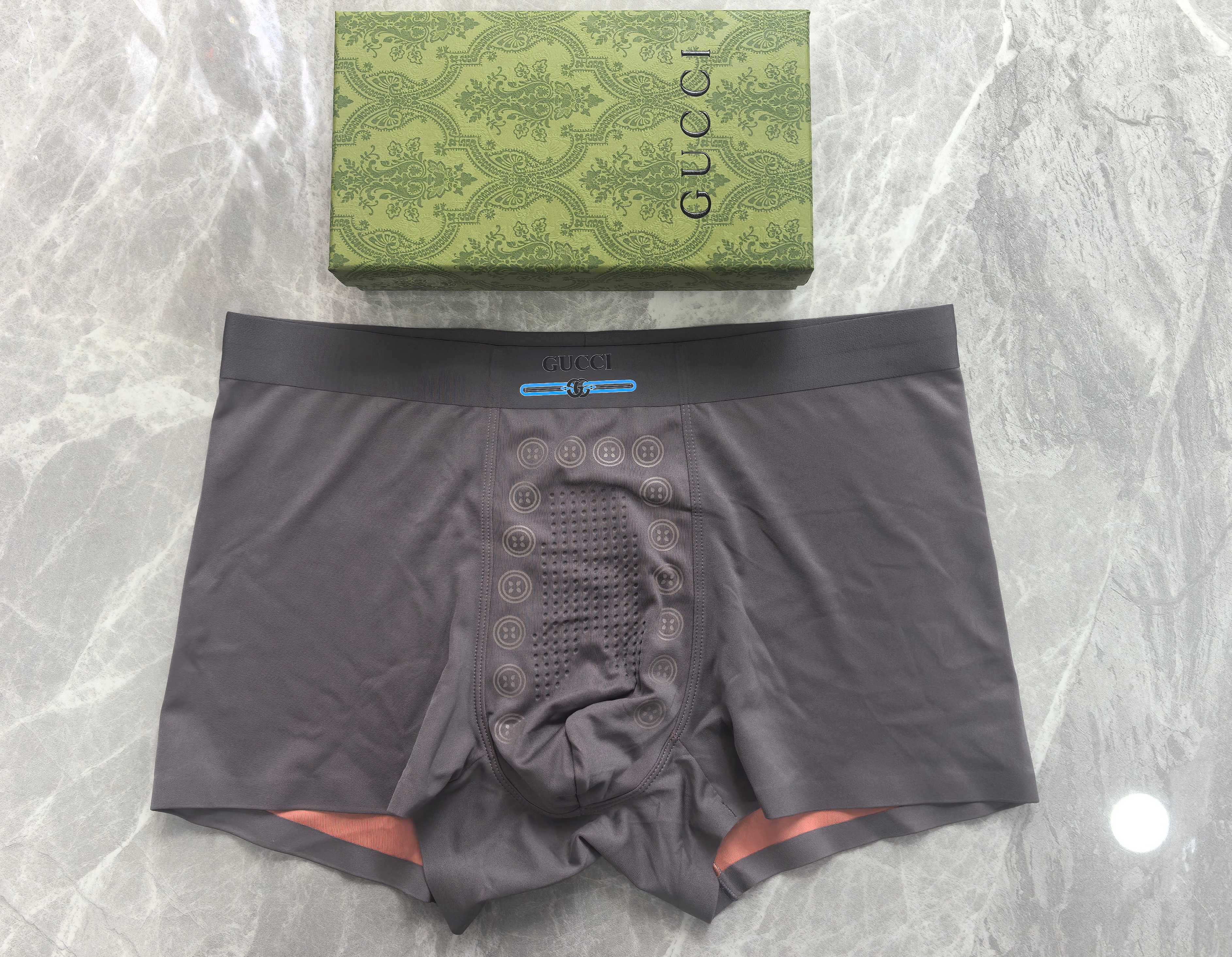 Трусы-боксеры мужские в стиле Gucci (набор 3 шт.)