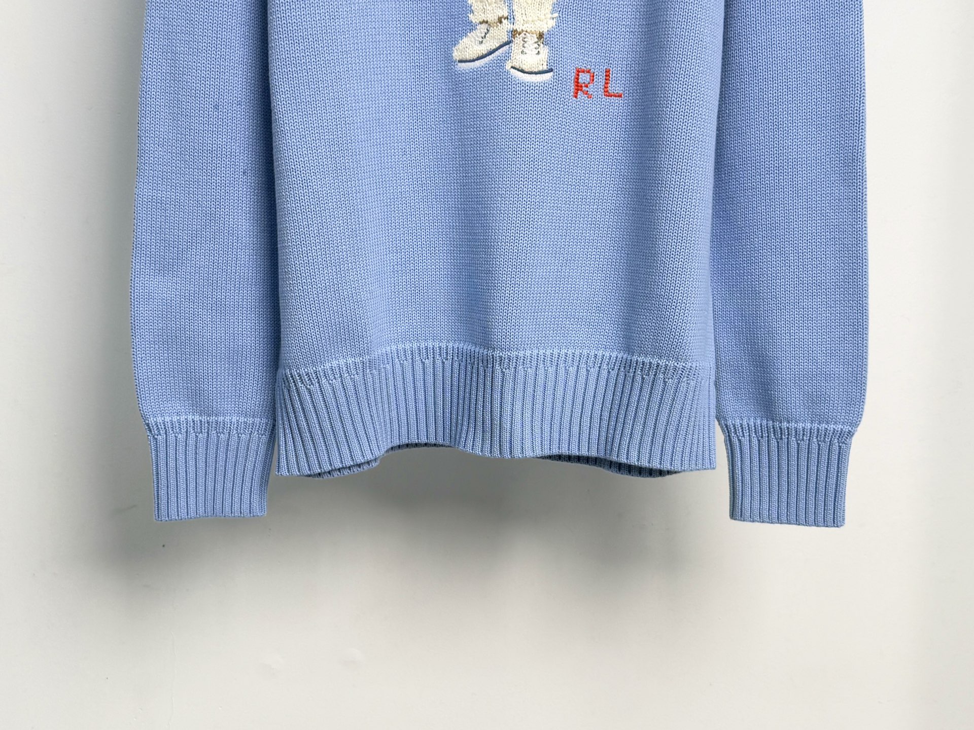 Свитер унисекс в стиле Polo Ralph Lauren голубого цвета