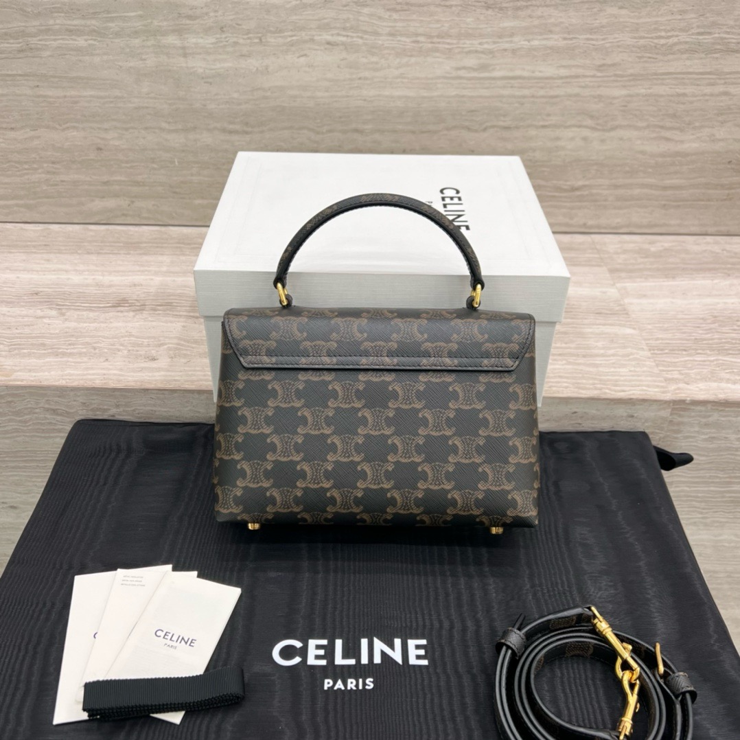 Сумка женская в стиле Celine Teen Nino с принтом коричневого цвета