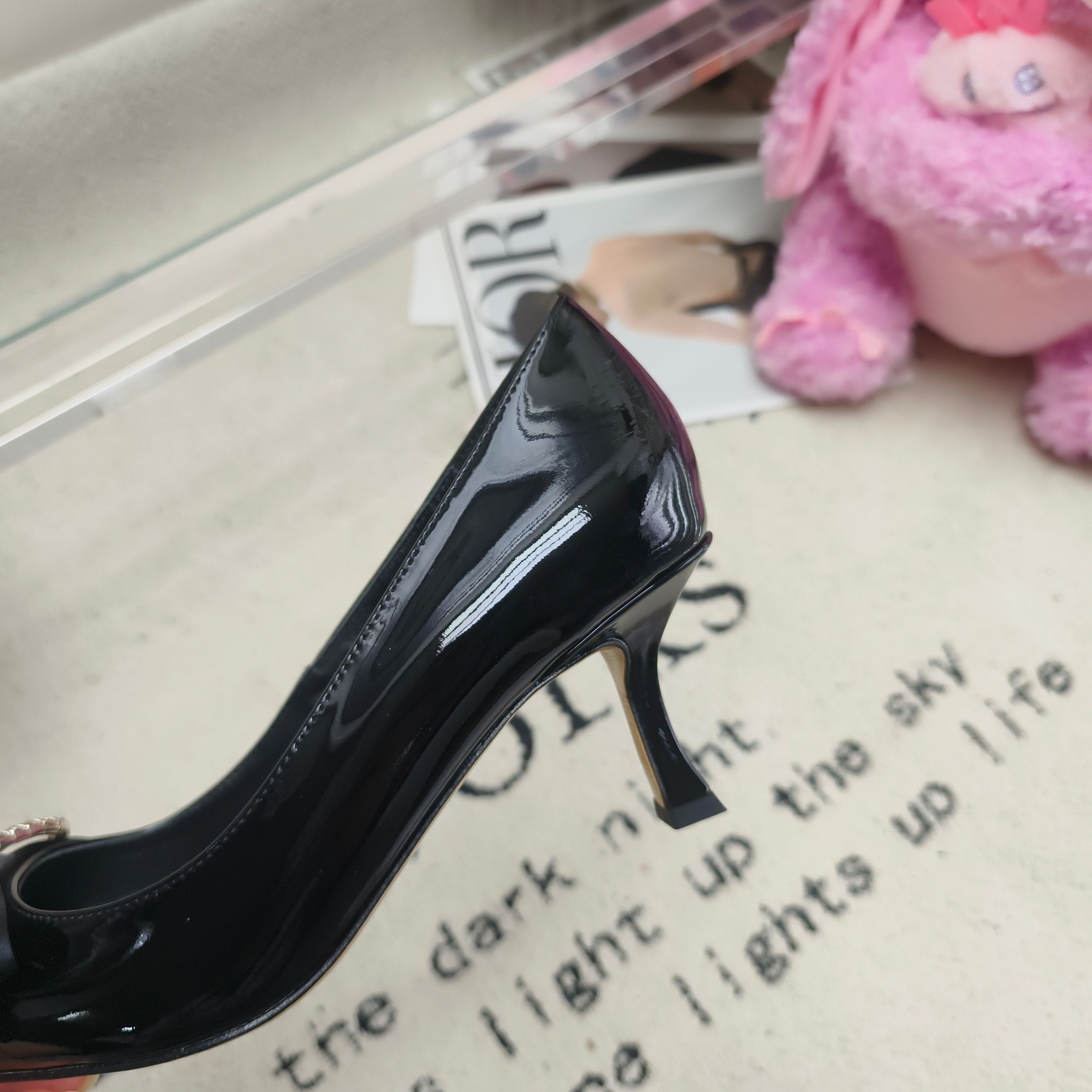 Туфли женские в стиле Jimmy Choo Auriа черного цвета