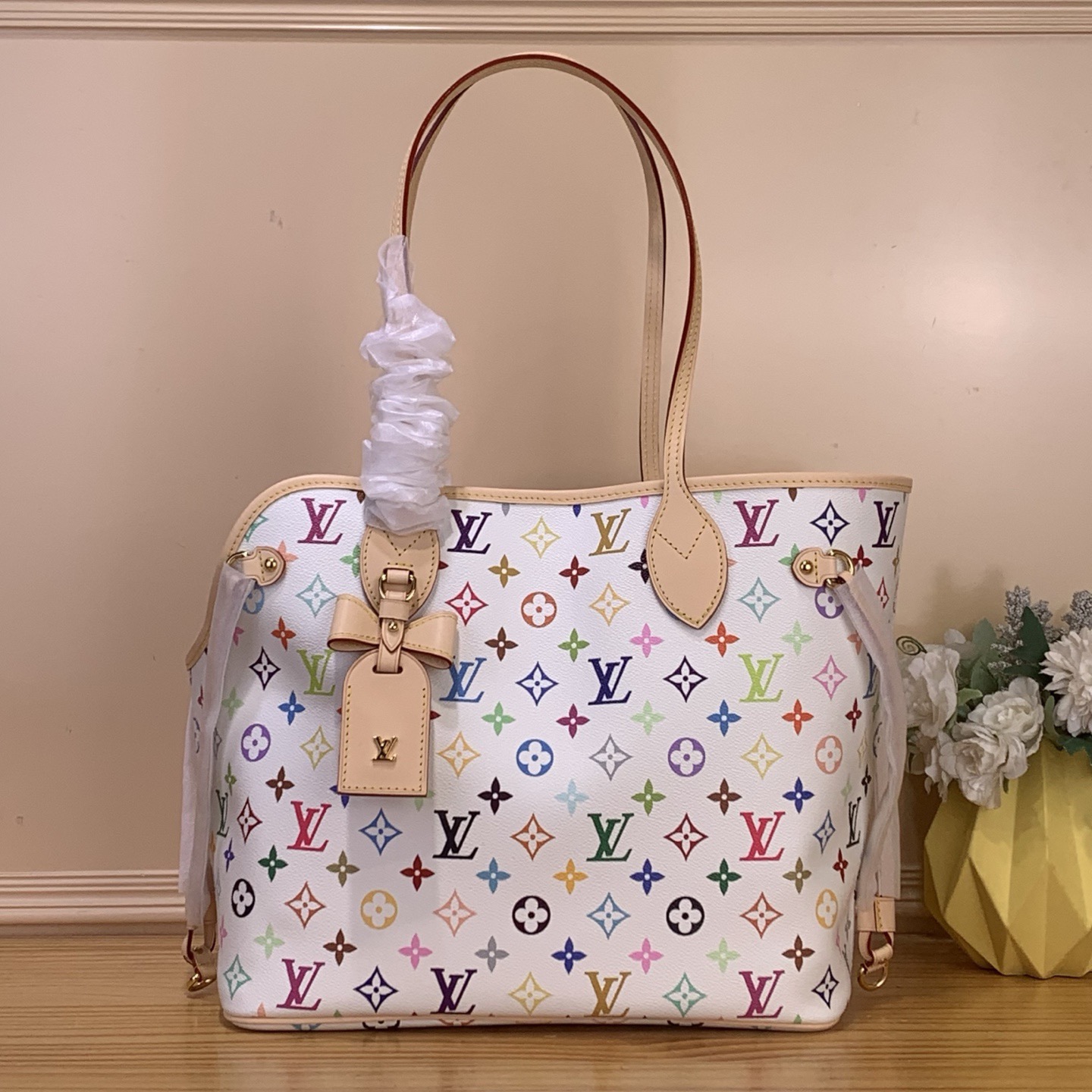 Сумка-переноска унисекс для животных в стиле Louis Vuitton Neverwoof Multicolor