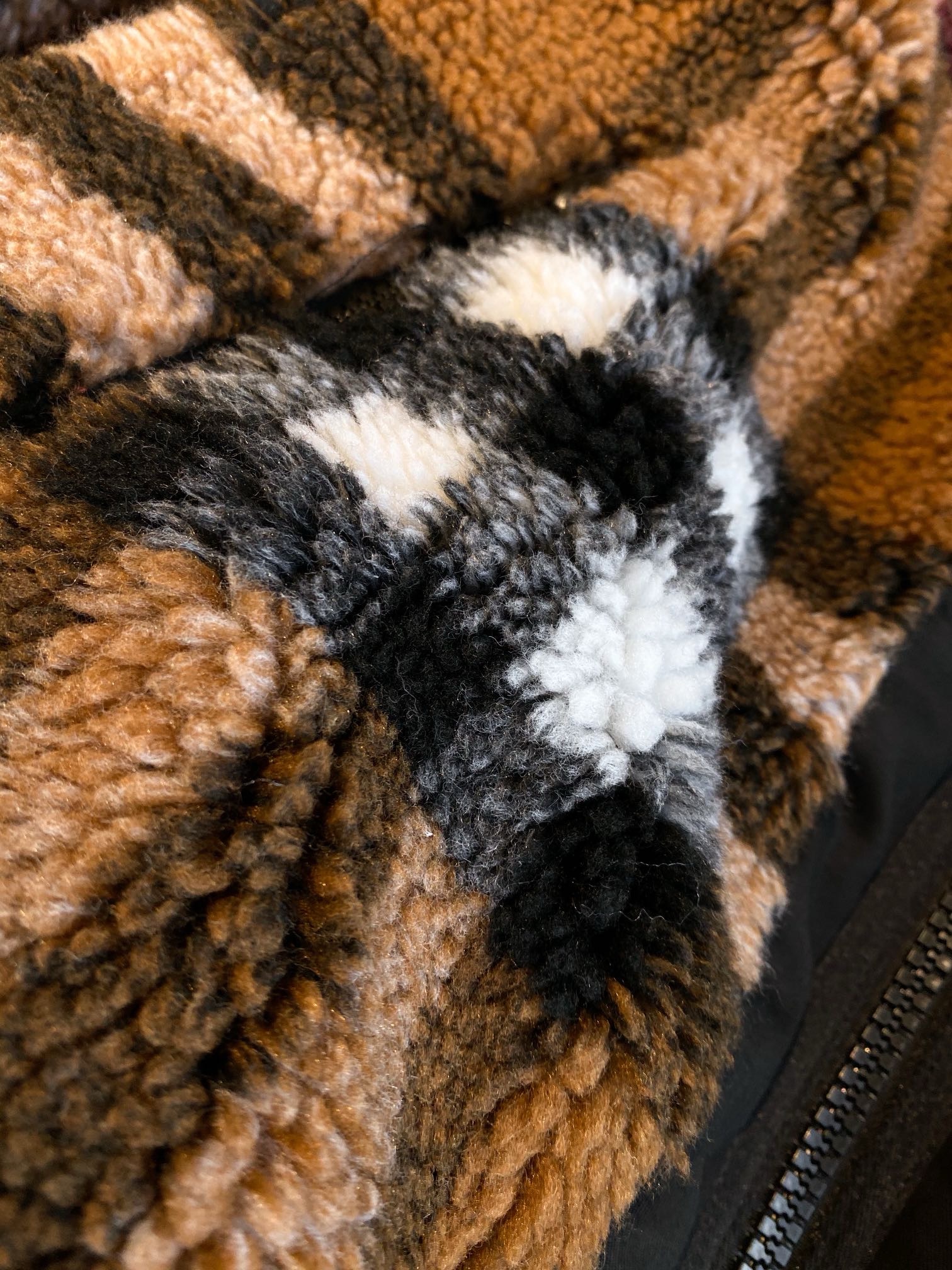 Куртка женская в стиле Burberry чёрно-коричневого цвета
