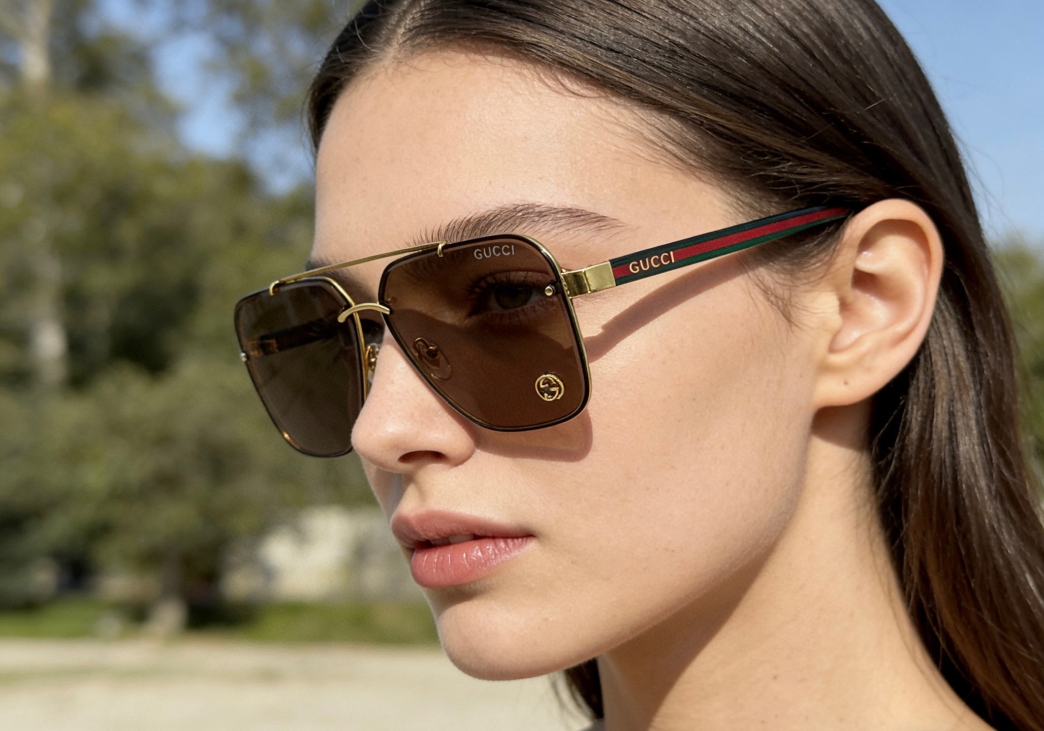 Очки солнцезащитные унисекс в стиле Gucci GG1419S