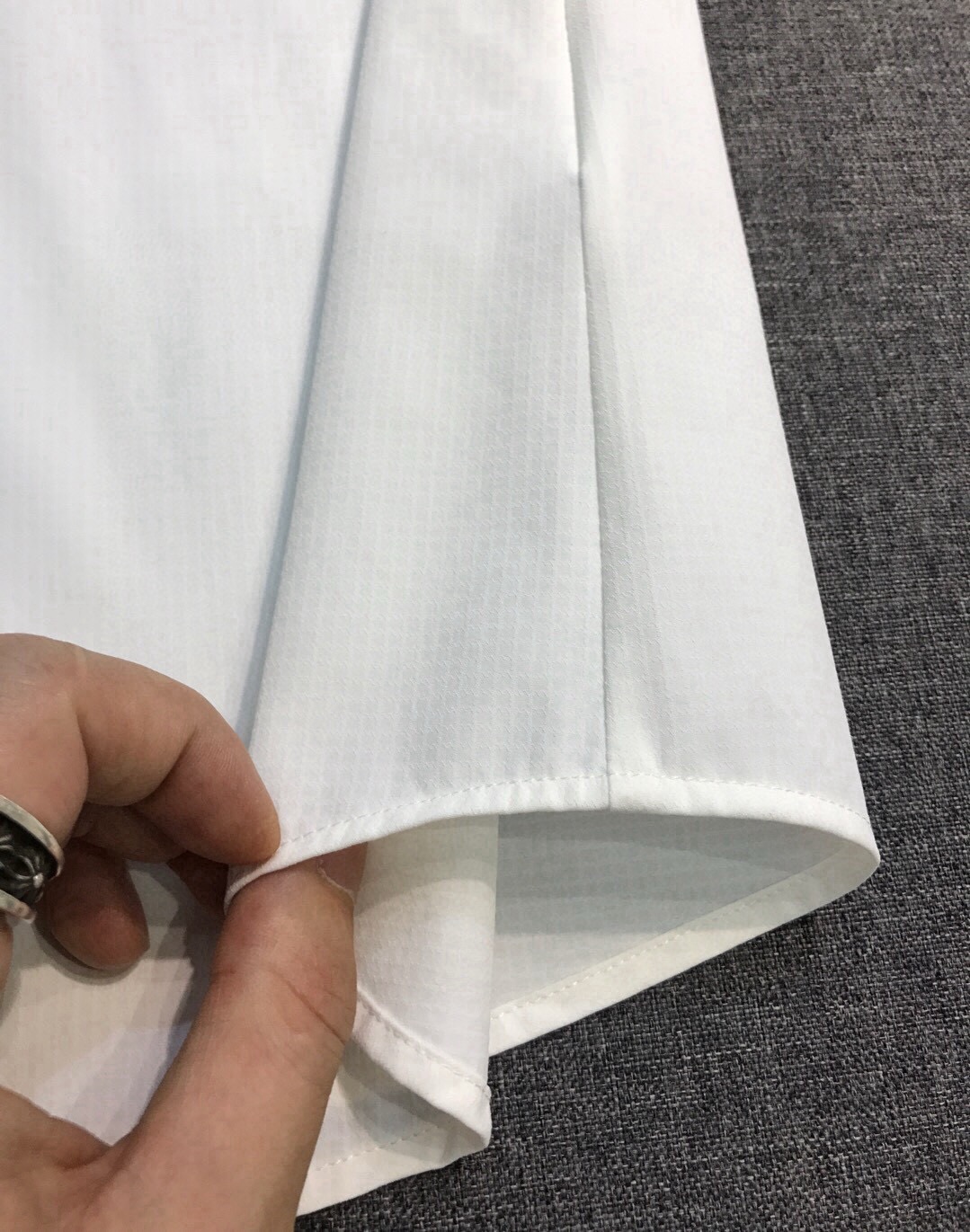 Рубашка мужская Zegna белого цвета с коротким рукавом