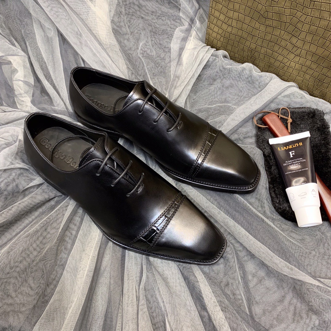 Оксфорды мужские в стиле Berluti чёрного цвета