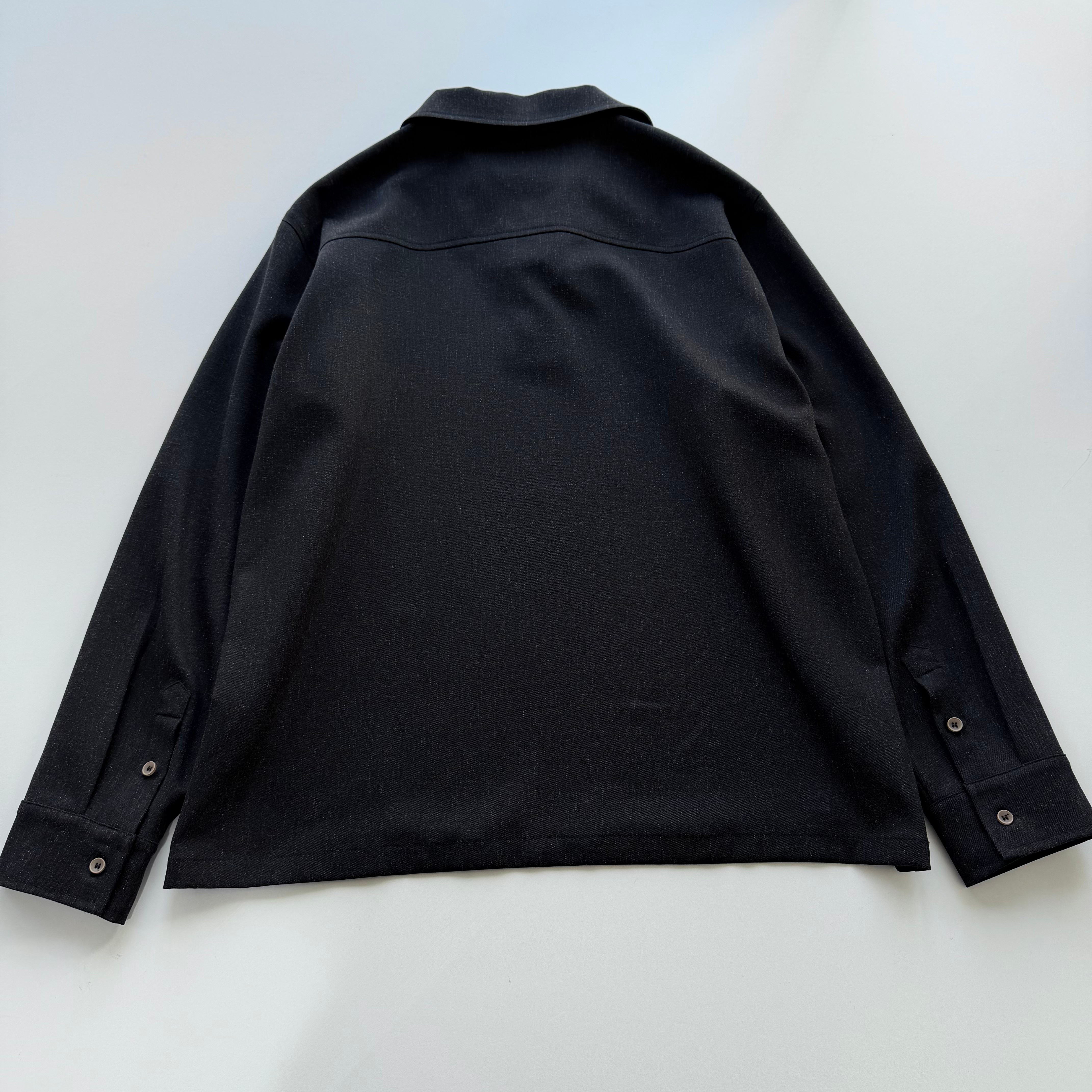 Поло мужское в стиле The Row с длинным рукавом черного цвета