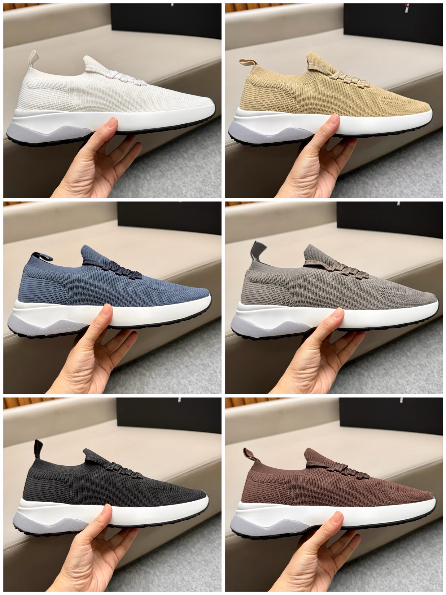 Кроссовки мужские Kiton Fits синего цвета