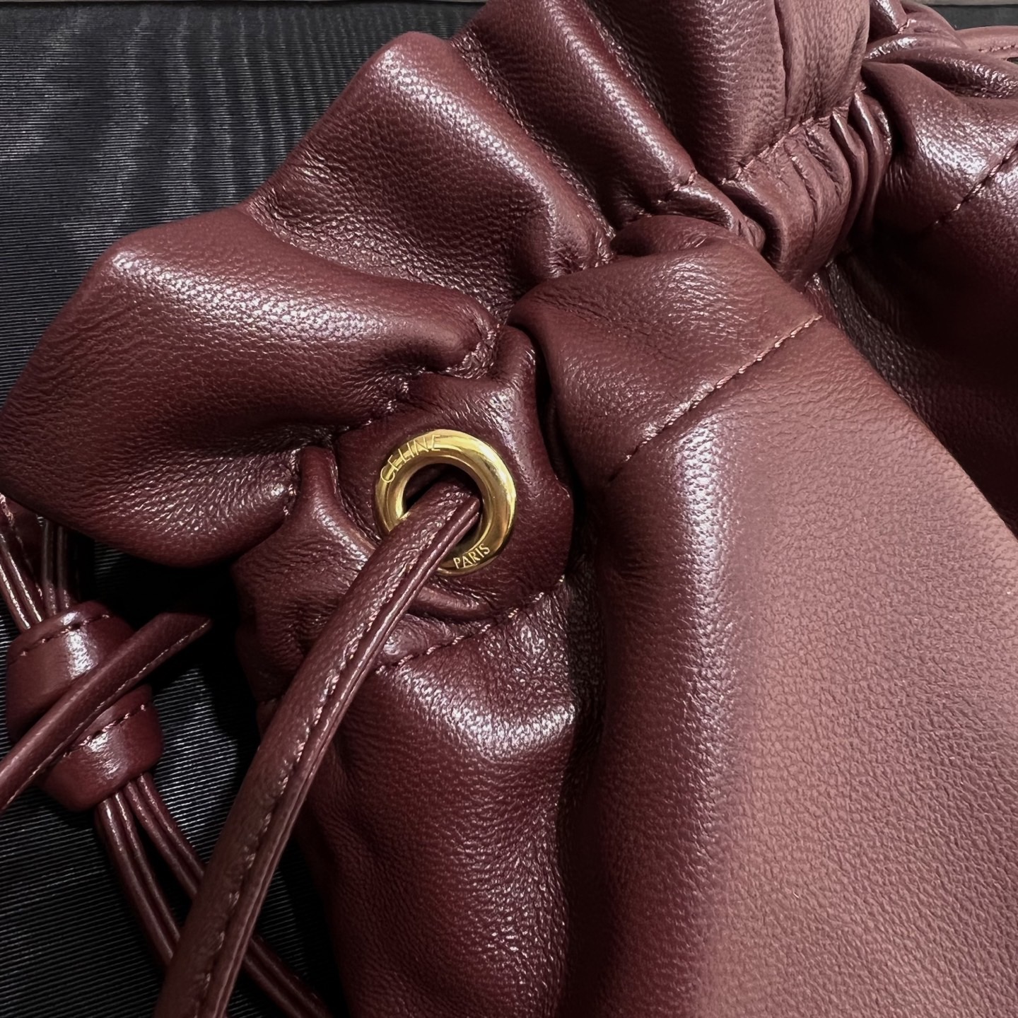 Сумка женская в стиле Celine Crystal Pouch бордового цвета