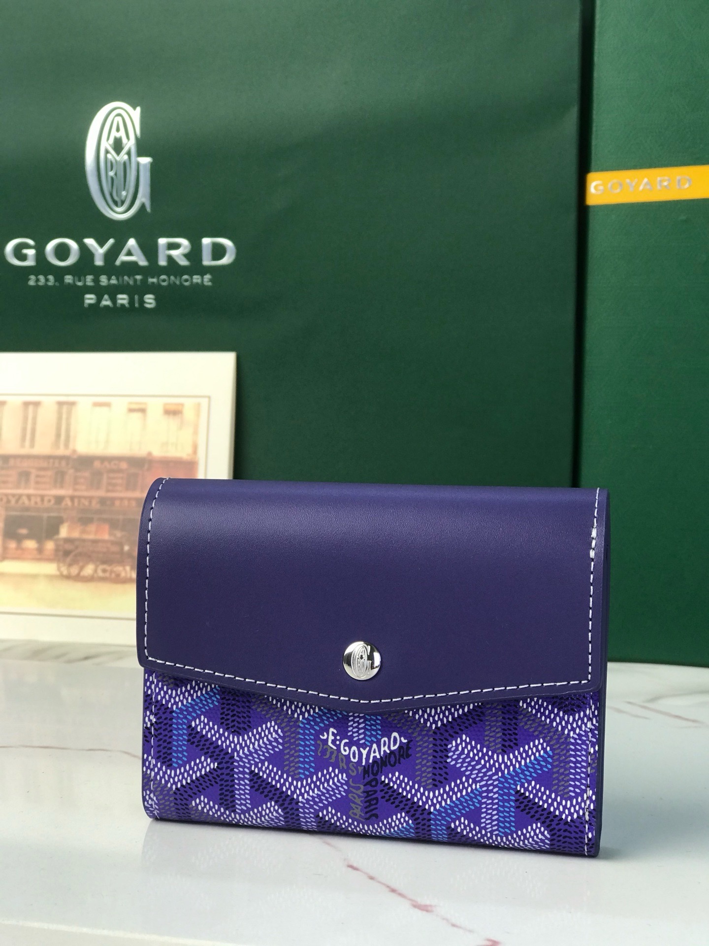 Кошелёк Goyard Saint-Gabriel Multicolour фиолетового цвета