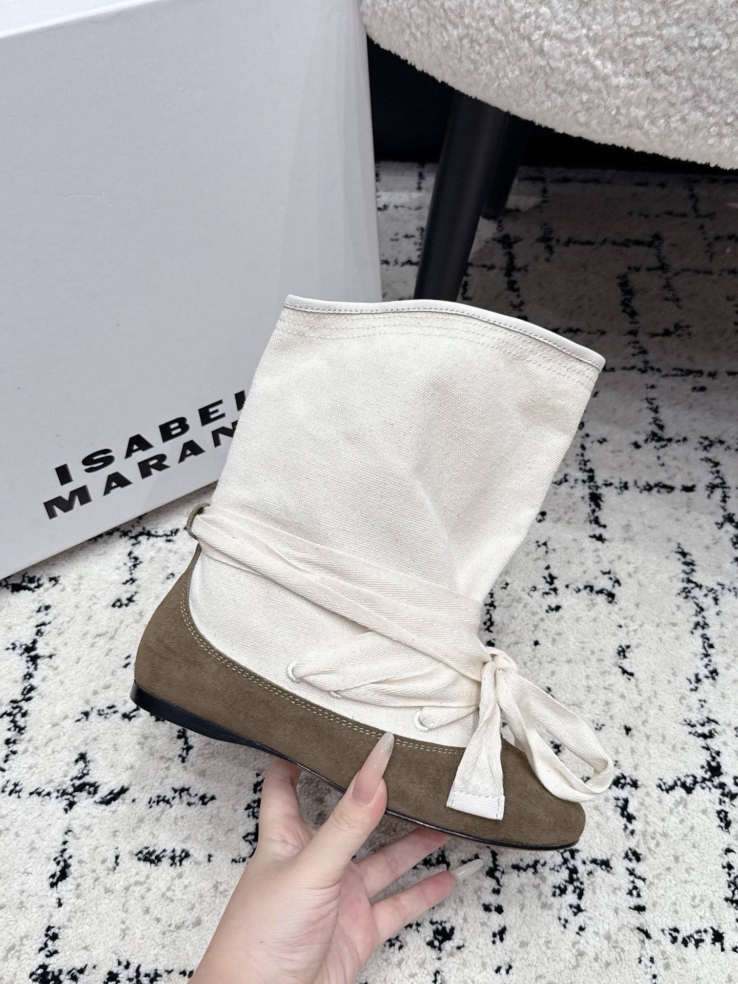 Полусапоги женские Isabel Marant бежевого цвета