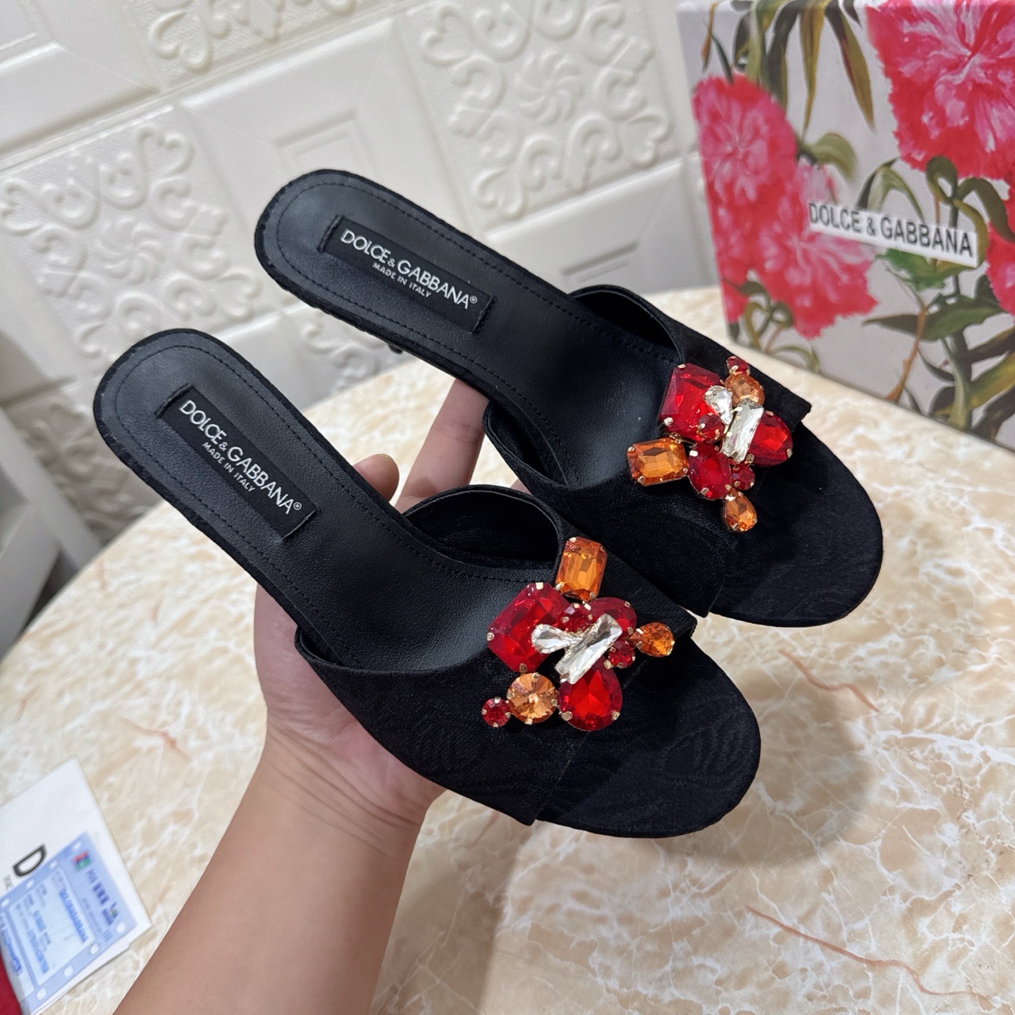 Мюли женские Dolce & Gabbana Keira чёрного цвета