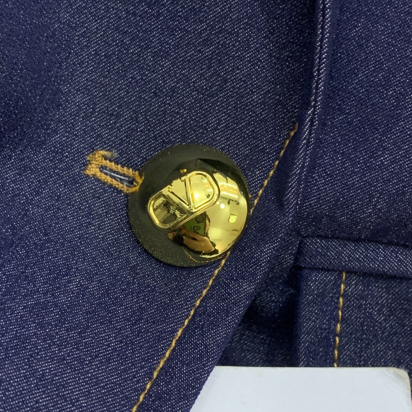 Костюм женский в стиле Valentino тёмно-синего цвета