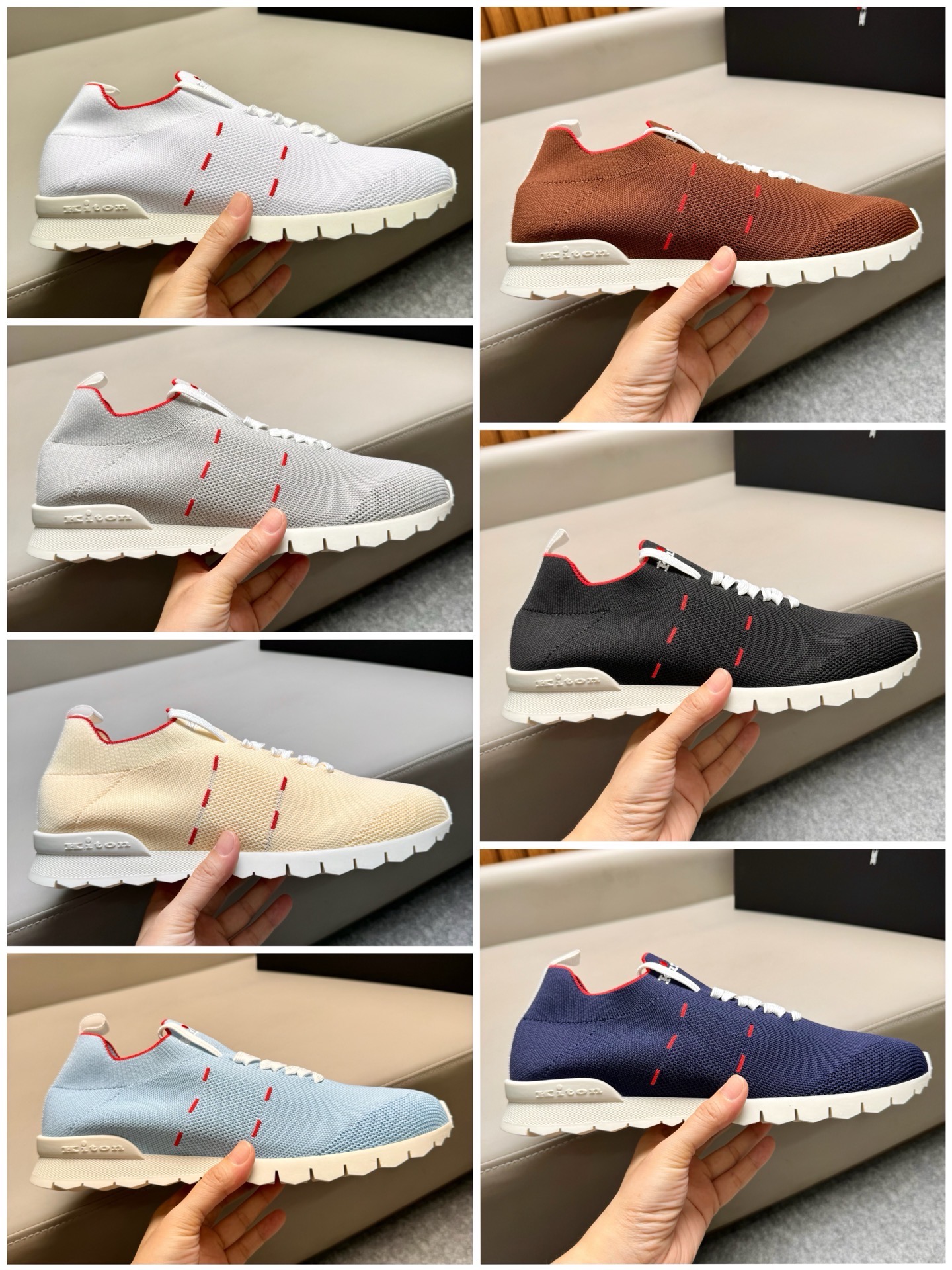 Кроссовки мужские Kiton Fits белого цвета