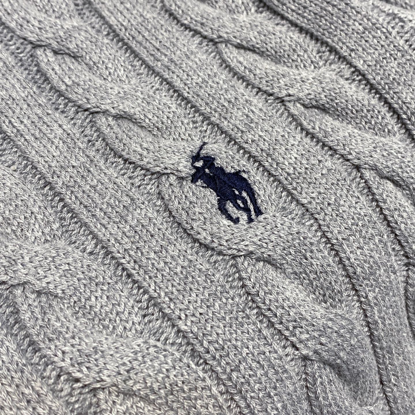 Свитер мужской в стиле Ralph Lauren  с узором «косы» 