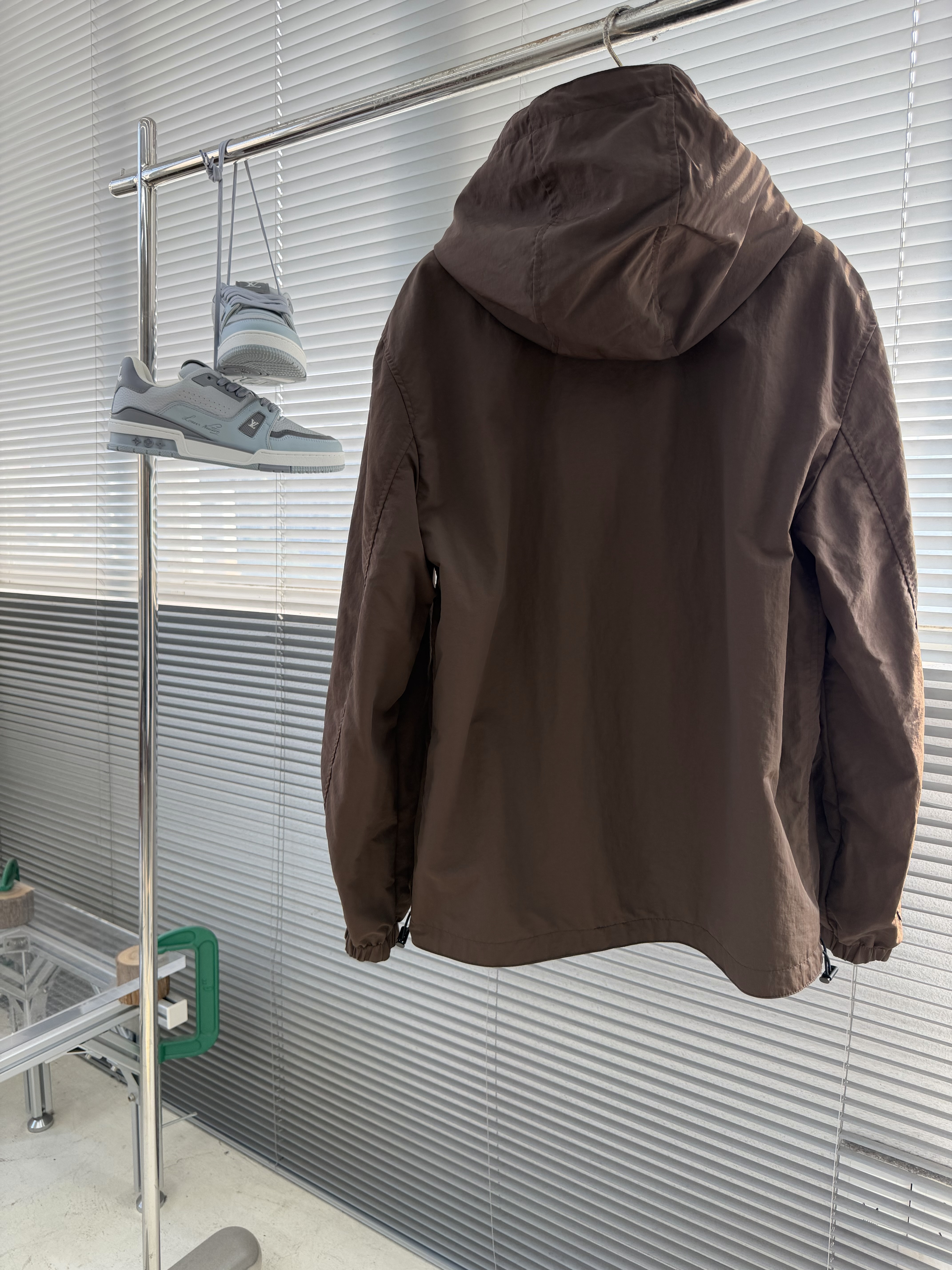 Куртка мужская в стиле Burberry двусторонняя с капюшоном