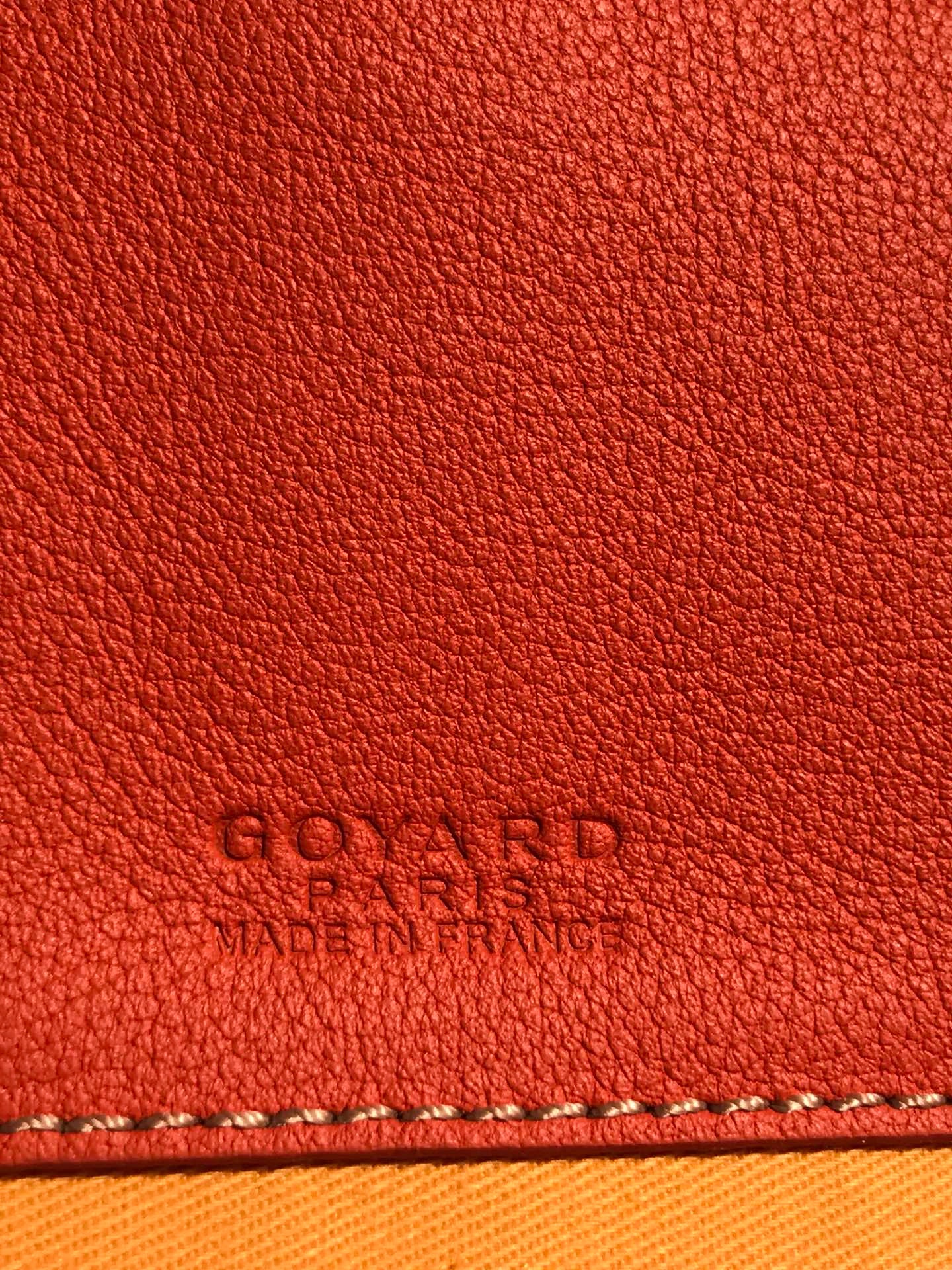 Сумка женская Goyard Belvédère II оранжевого цвета