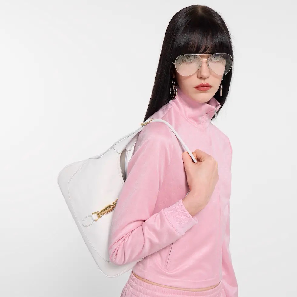 Сумка женская Gucci Jackie 1961 белого цвета