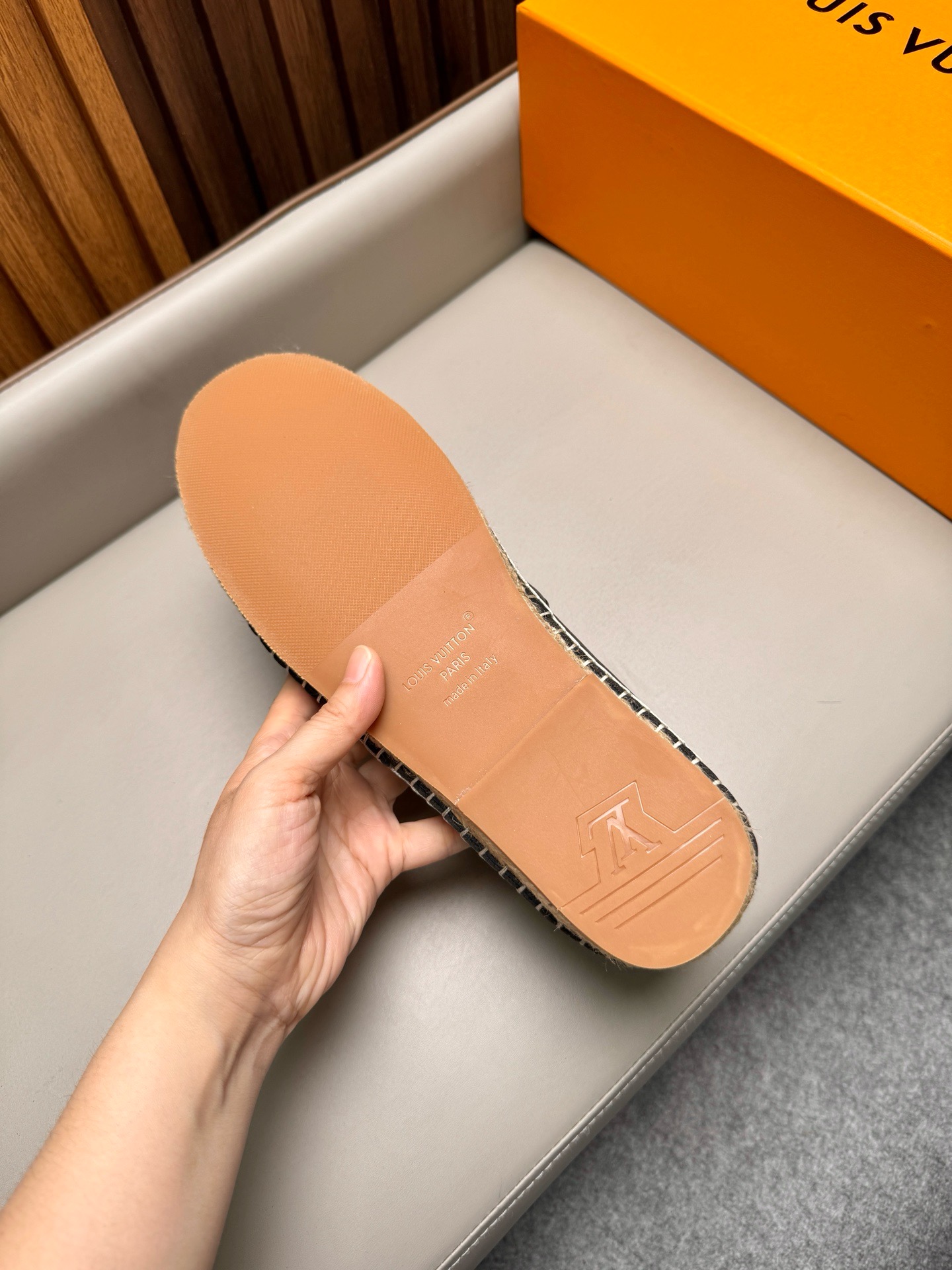 Эспадрильи мужские в стиле Louis Vuitton чёрного цвета