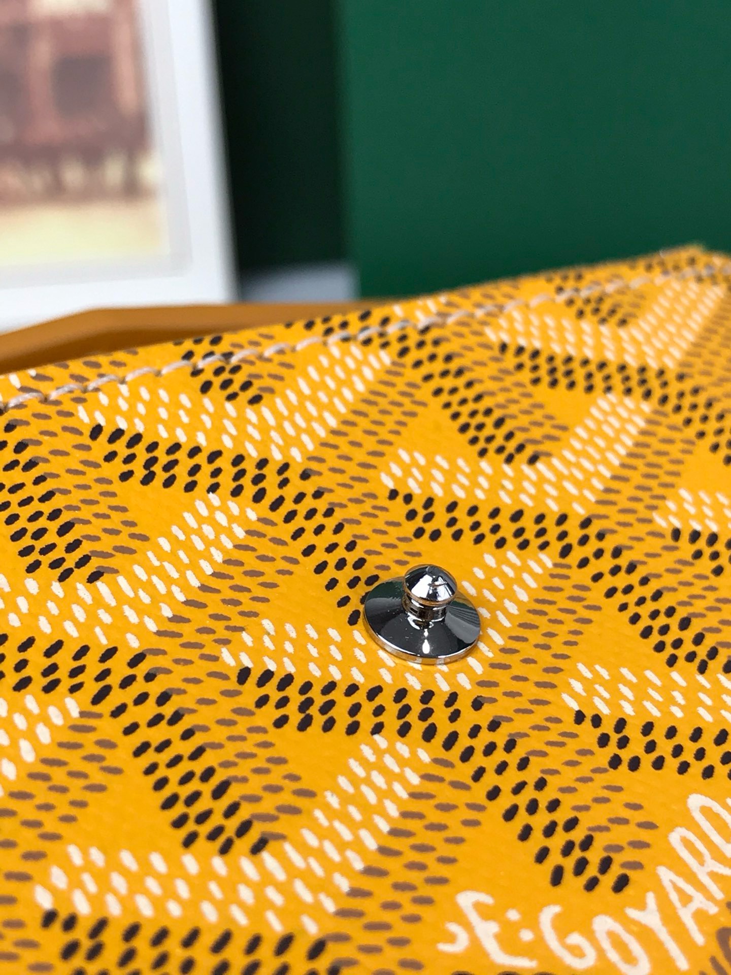 Кошелёк Goyard Saint-Gabriel жёлтого цвета