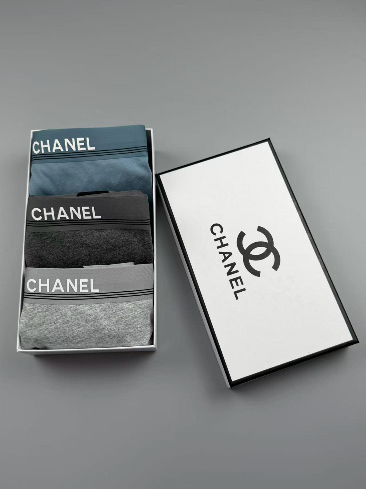 Трусы-боксеры мужские в стиле Chanel ( набор 3 шт.)