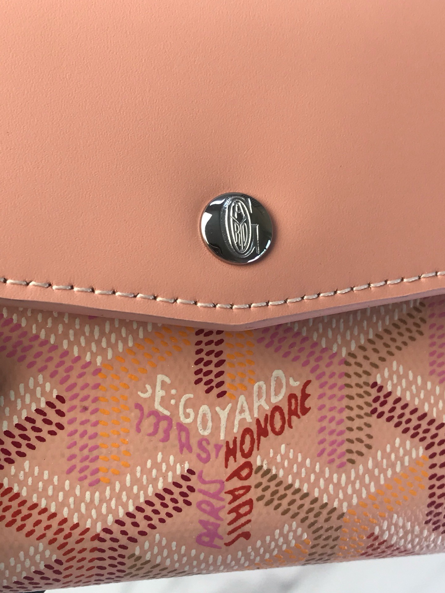 Кошелёк Goyard Saint-Gabriel Multicolour розового цвета