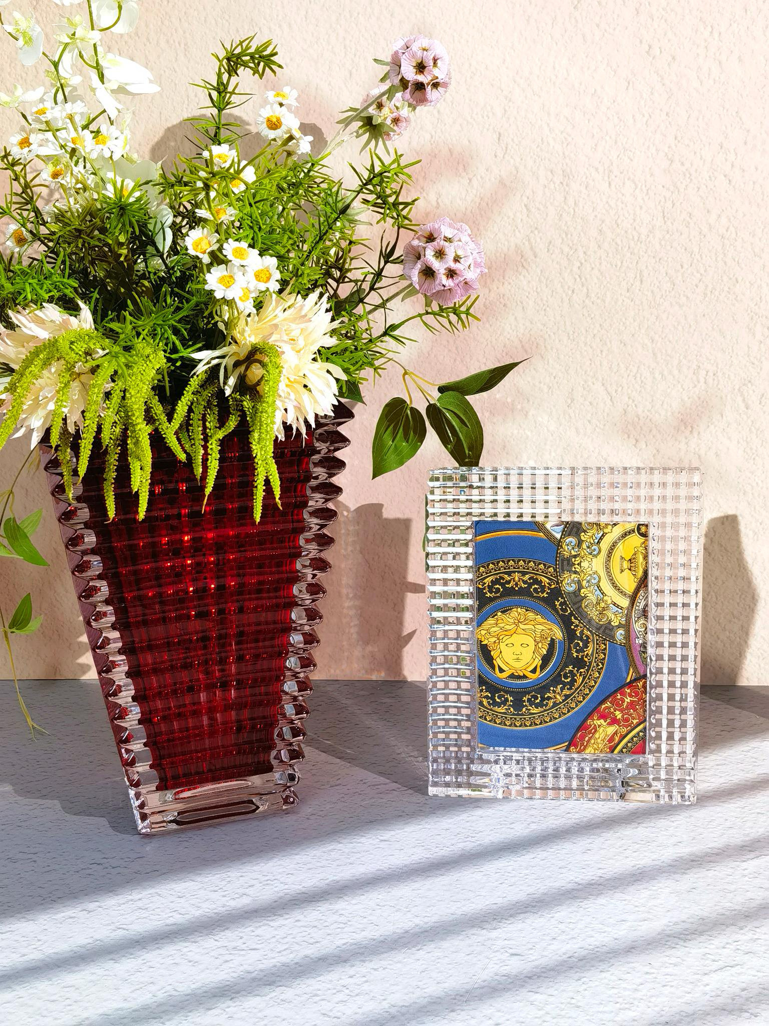 Хрустальная фоторамка в стиле Baccarat Brilliant Series, прозрачная