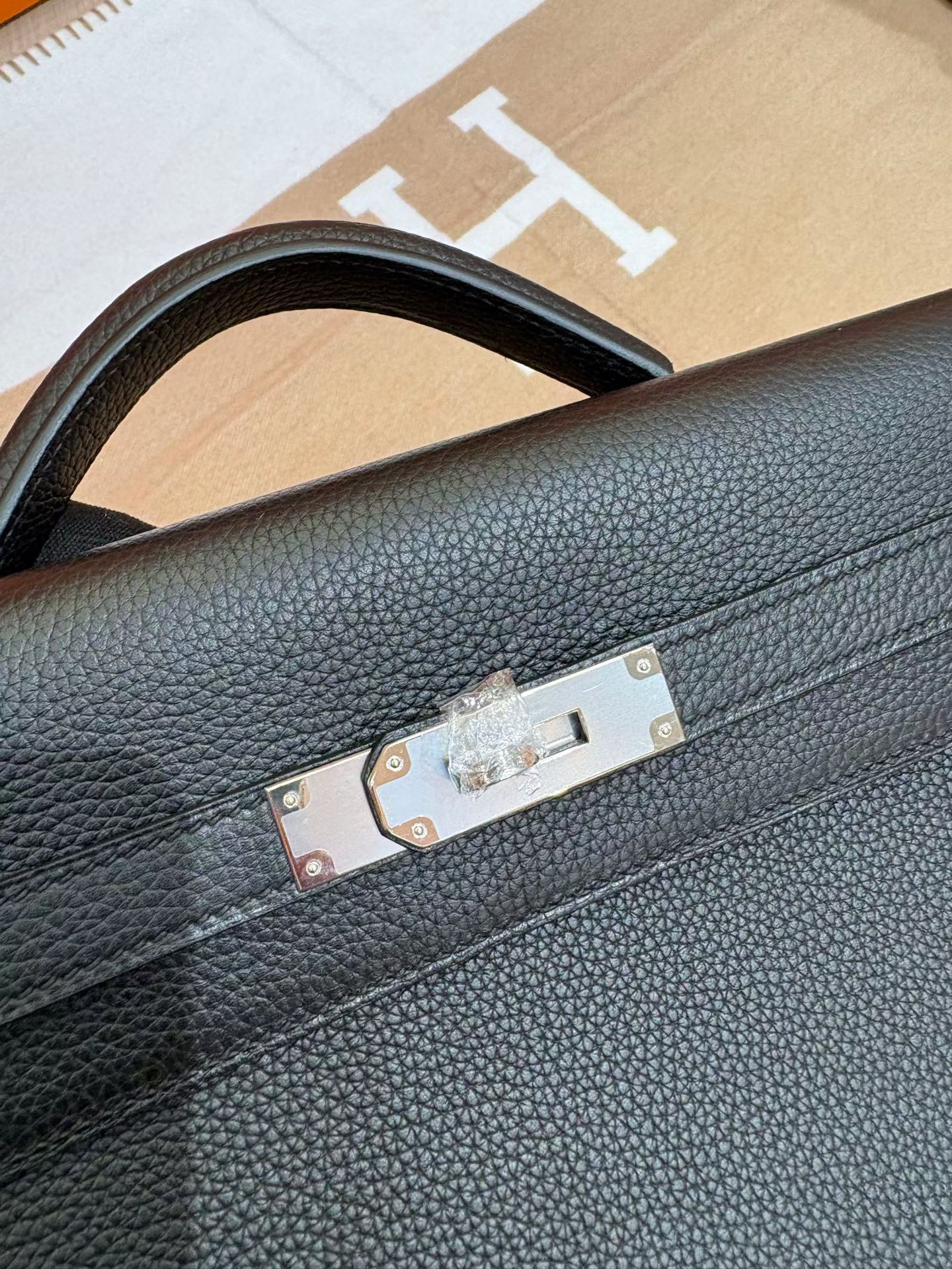 Портфель мужской Hermès Kelly 36 чёрного цвета