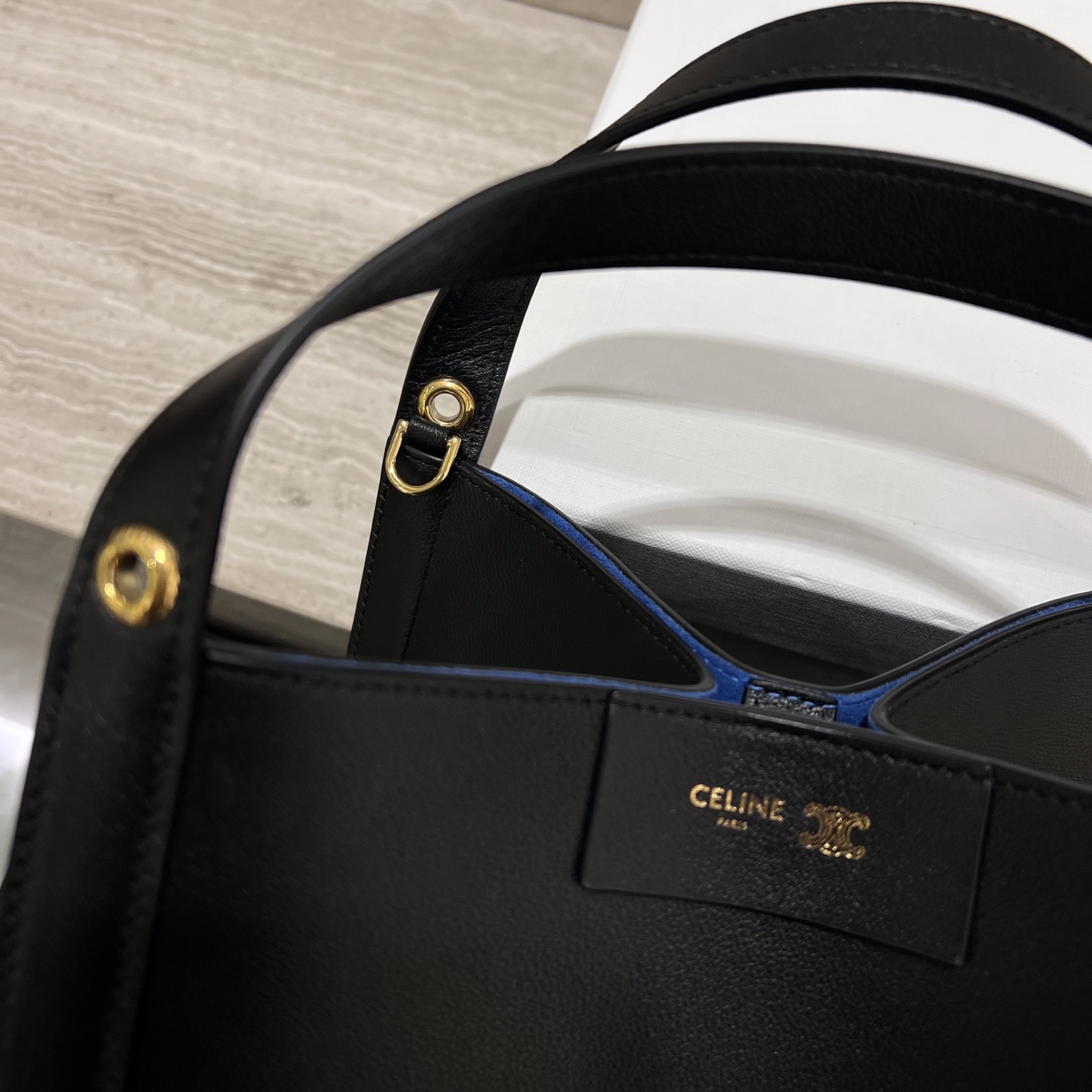 Сумка женская в стиле Celine Cubo чёрного цвета