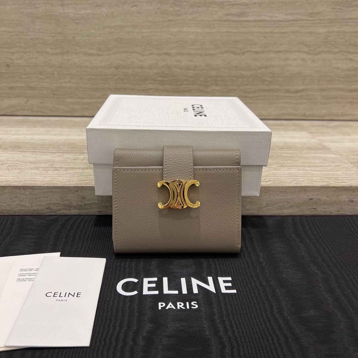 Кошелёк женский в стиле Celine Victoire из натуральной кожи