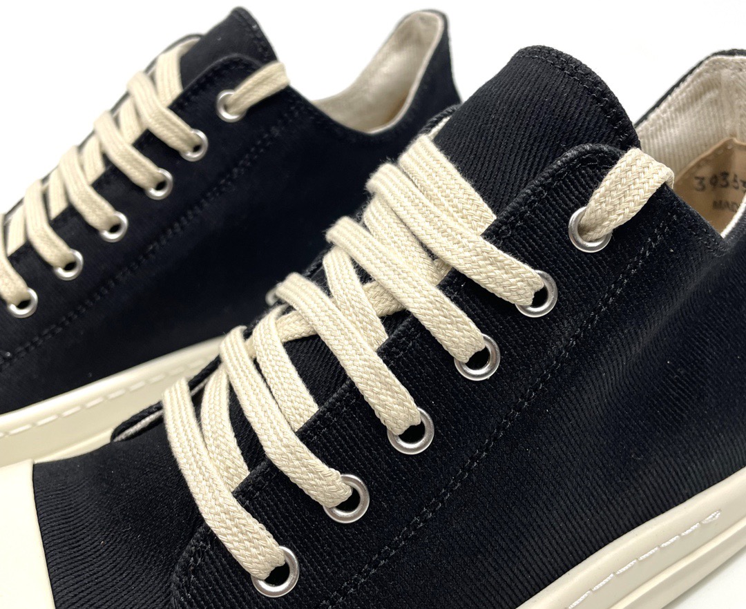 Кроссовки унисекс в стиле Rick Owens DRKSHDW 23SS черного цвета 