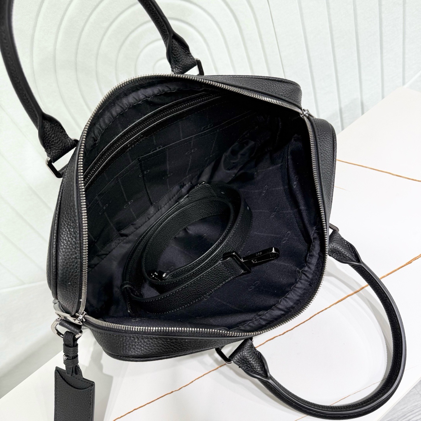 Сумка мужская Dior CD Icon чёрного цвета