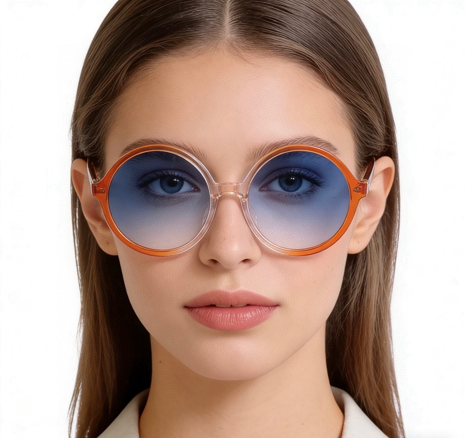Очки солнцезащитные женские в стиле Miu Miu круглой формы