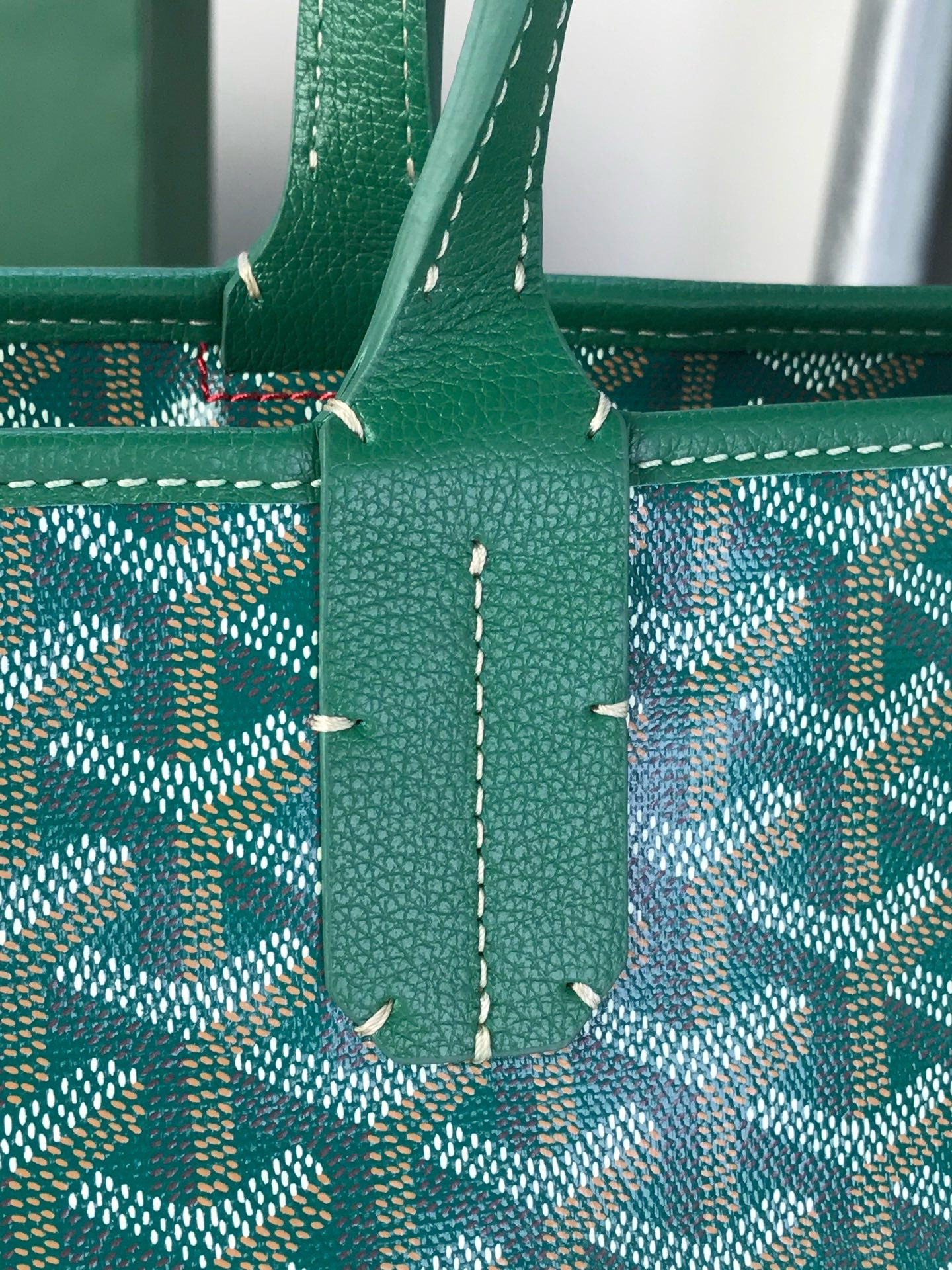Сумка женская Goyard Artois GM зелёного цвета