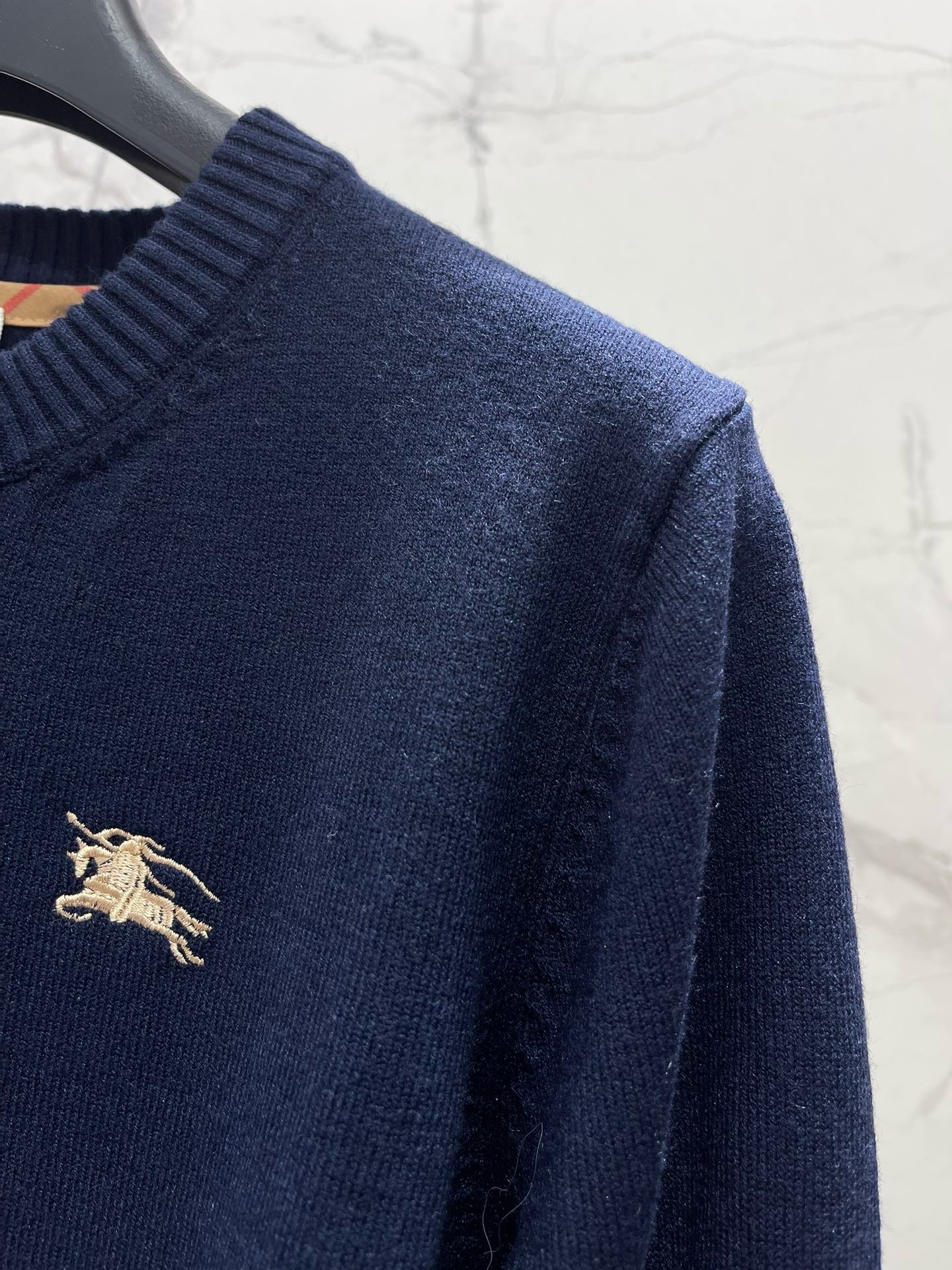 Кардиган женский Burberry EKD Cotton Wool Cardigan тёмно-синего цвета