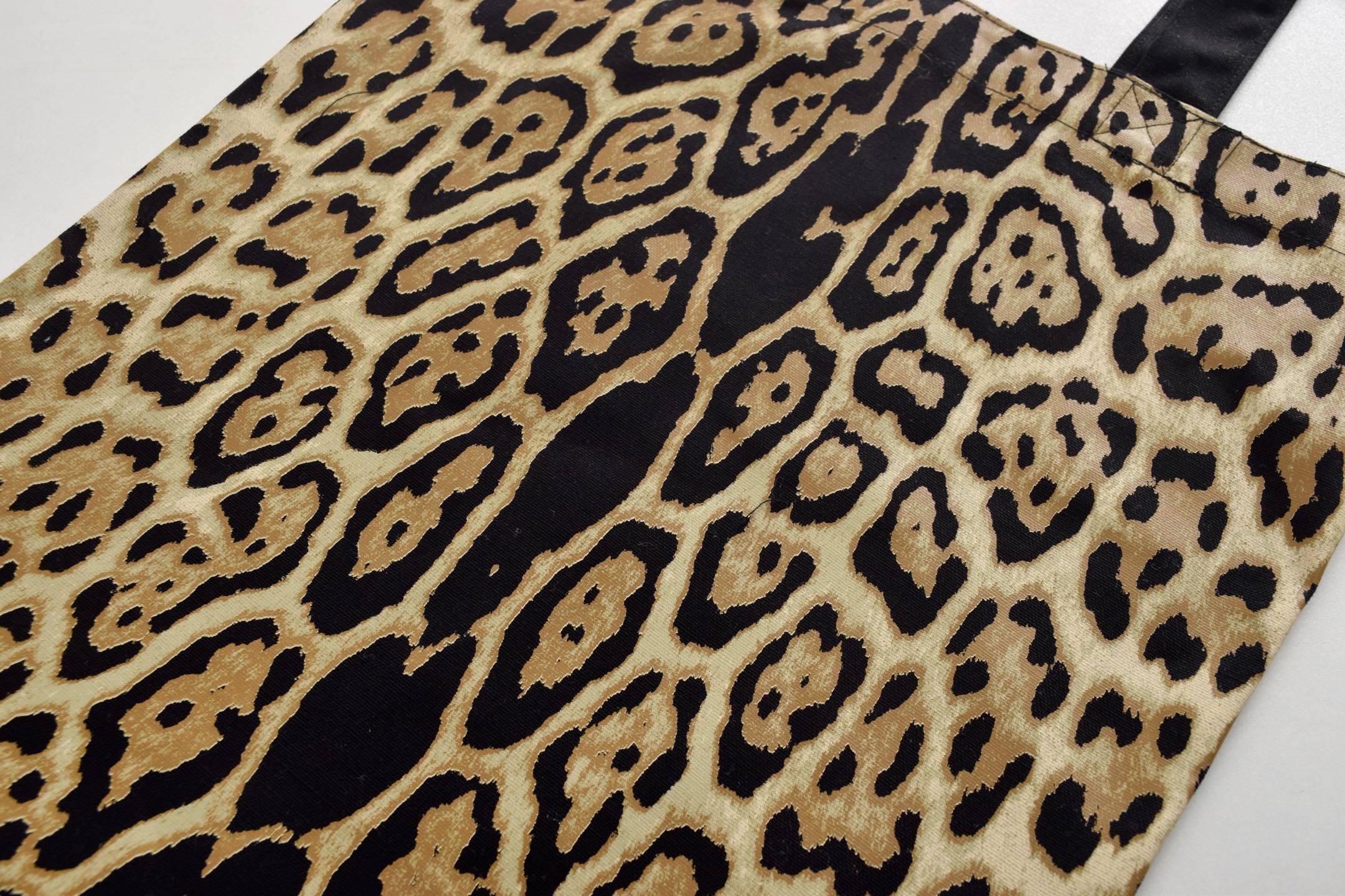 Сумка шоппер в стиле Saint Laurent леопардовый принт текстильная