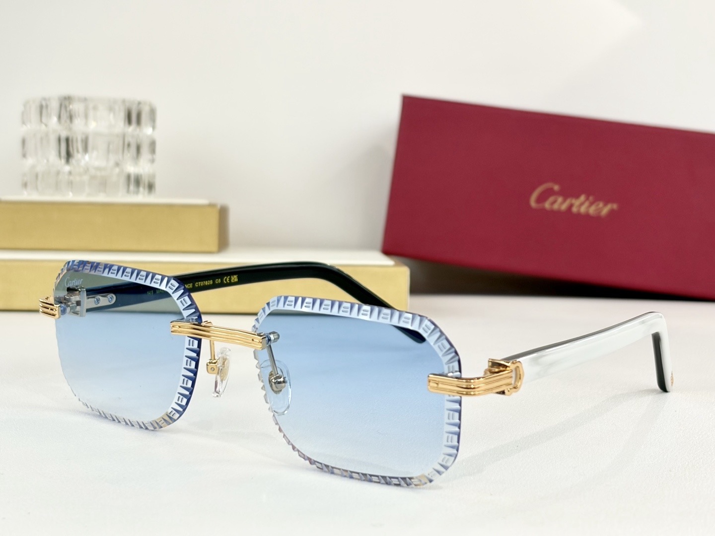 Очки солнцезащитные женские в стиле Cartier CT0782S