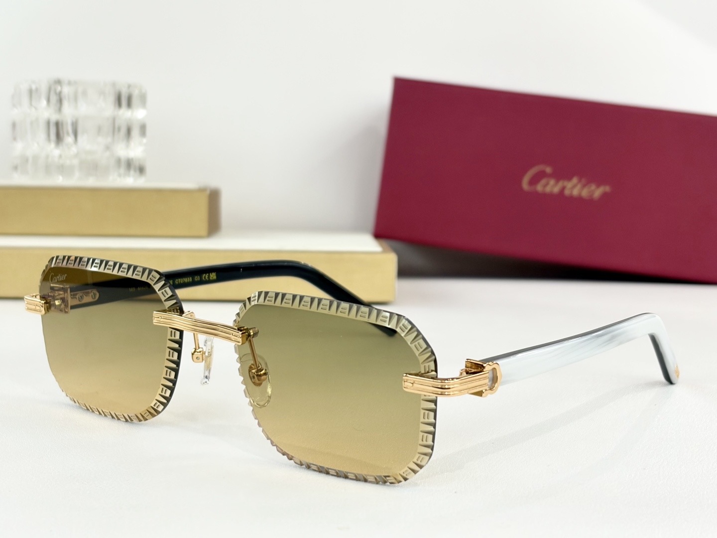 Очки солнцезащитные женские в стиле Cartier CT0782S